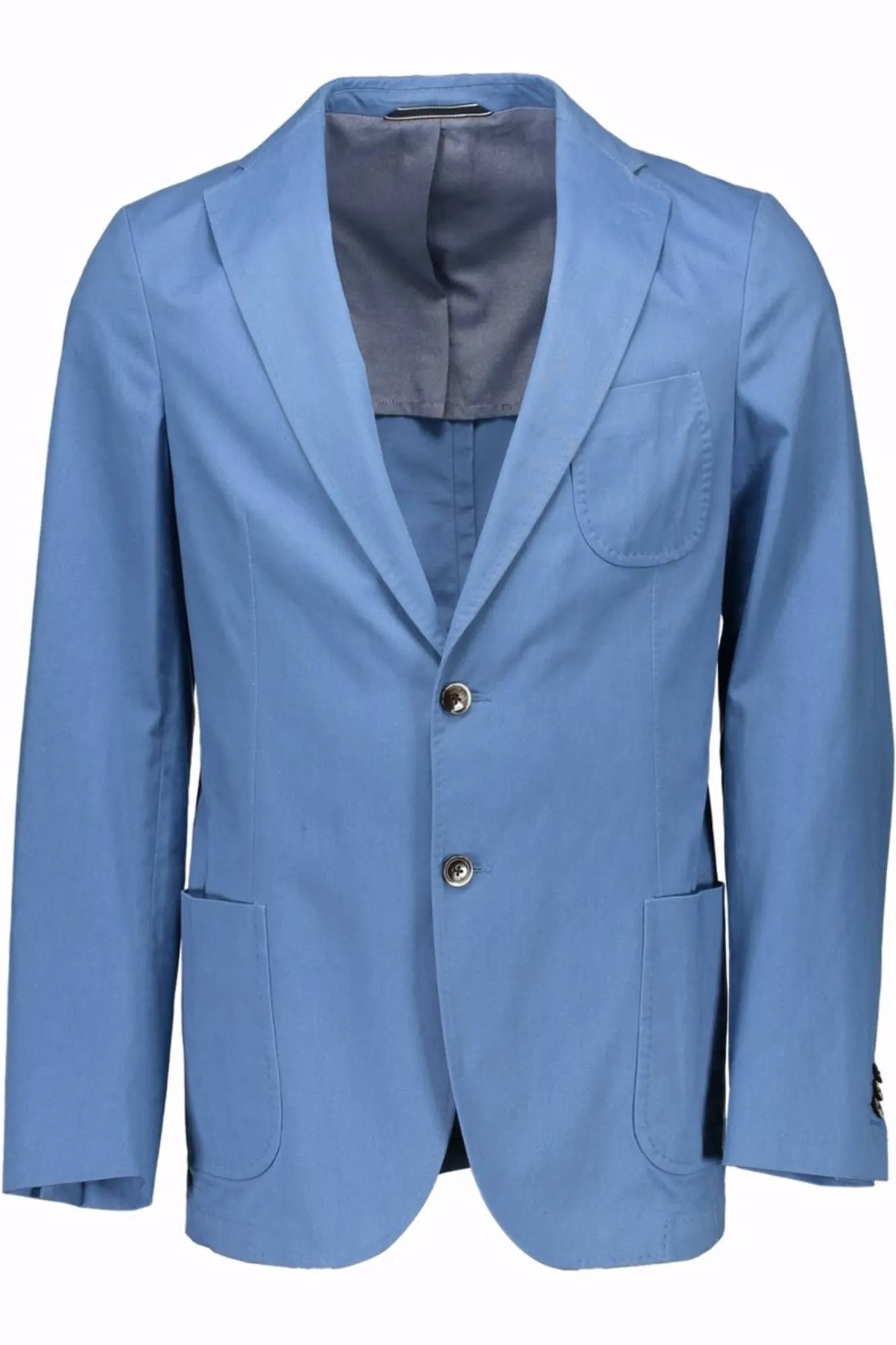 Gant Blue Cotton Men Jacket