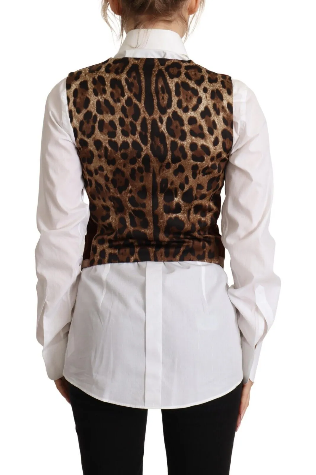 Dolce & Gabbana Women's Elegant Sleeveless V-Neck Corduroy Vest