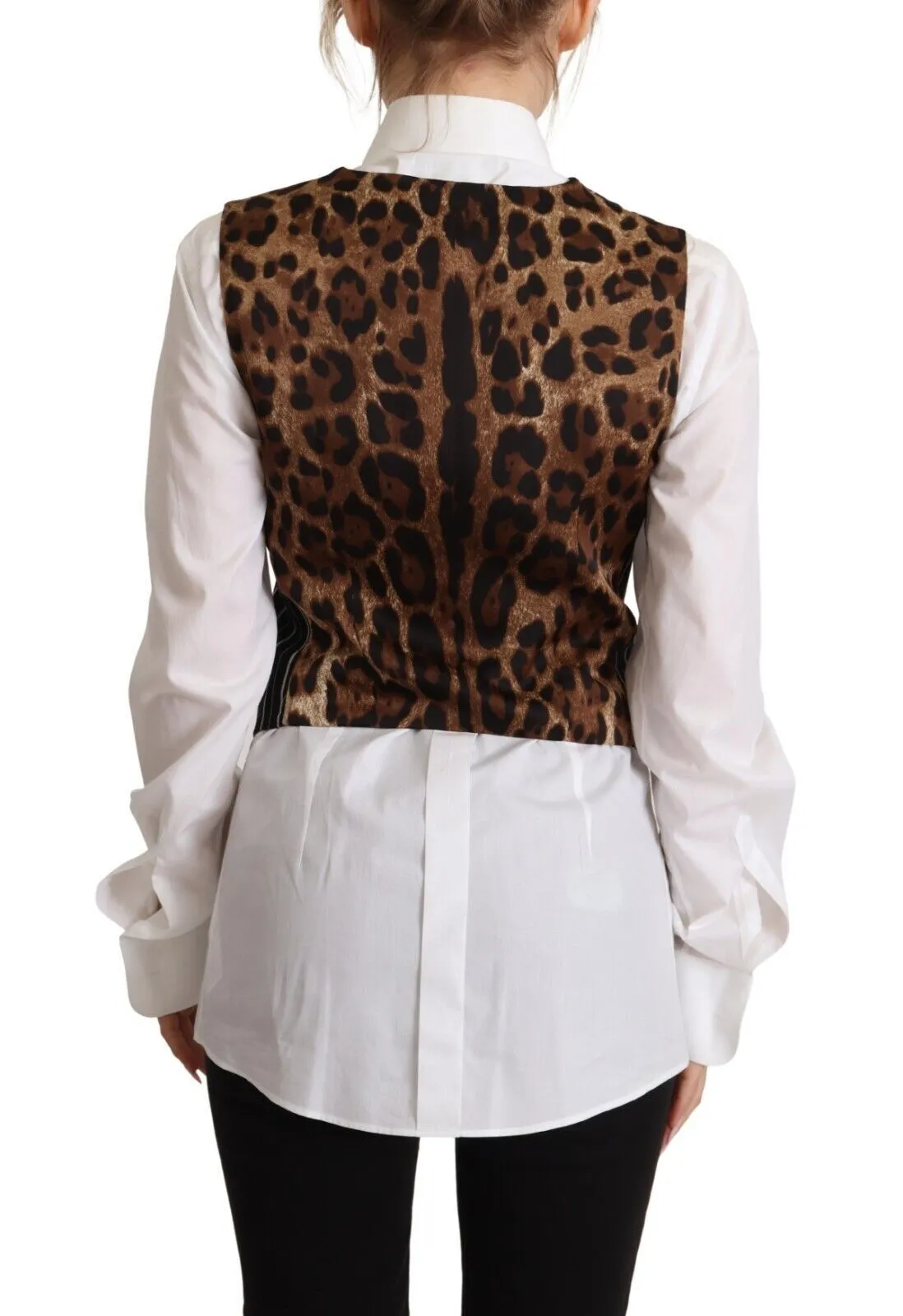 Dolce & Gabbana Women's Elegant V-Neck Sleeveless Wool-Blend Vest