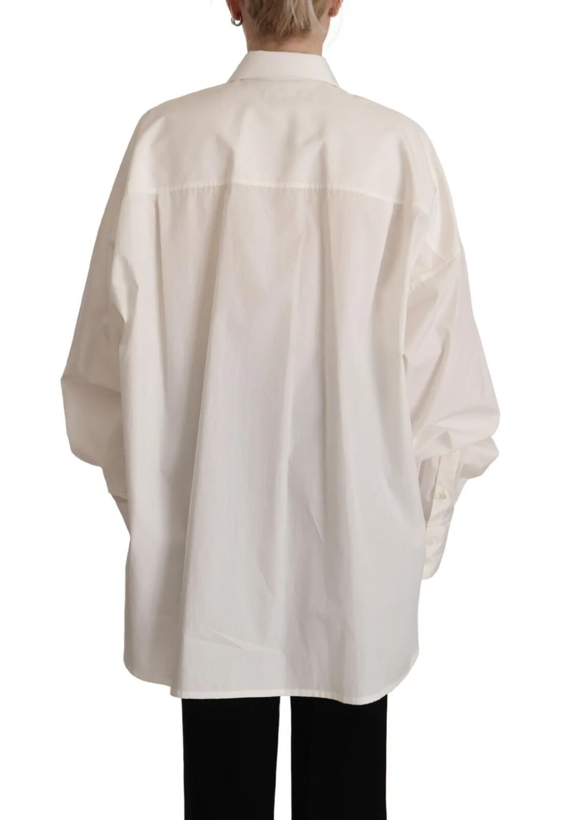 Dolce & Gabbana Women's Timeless White Polo Top - Elegance Meets Comfort