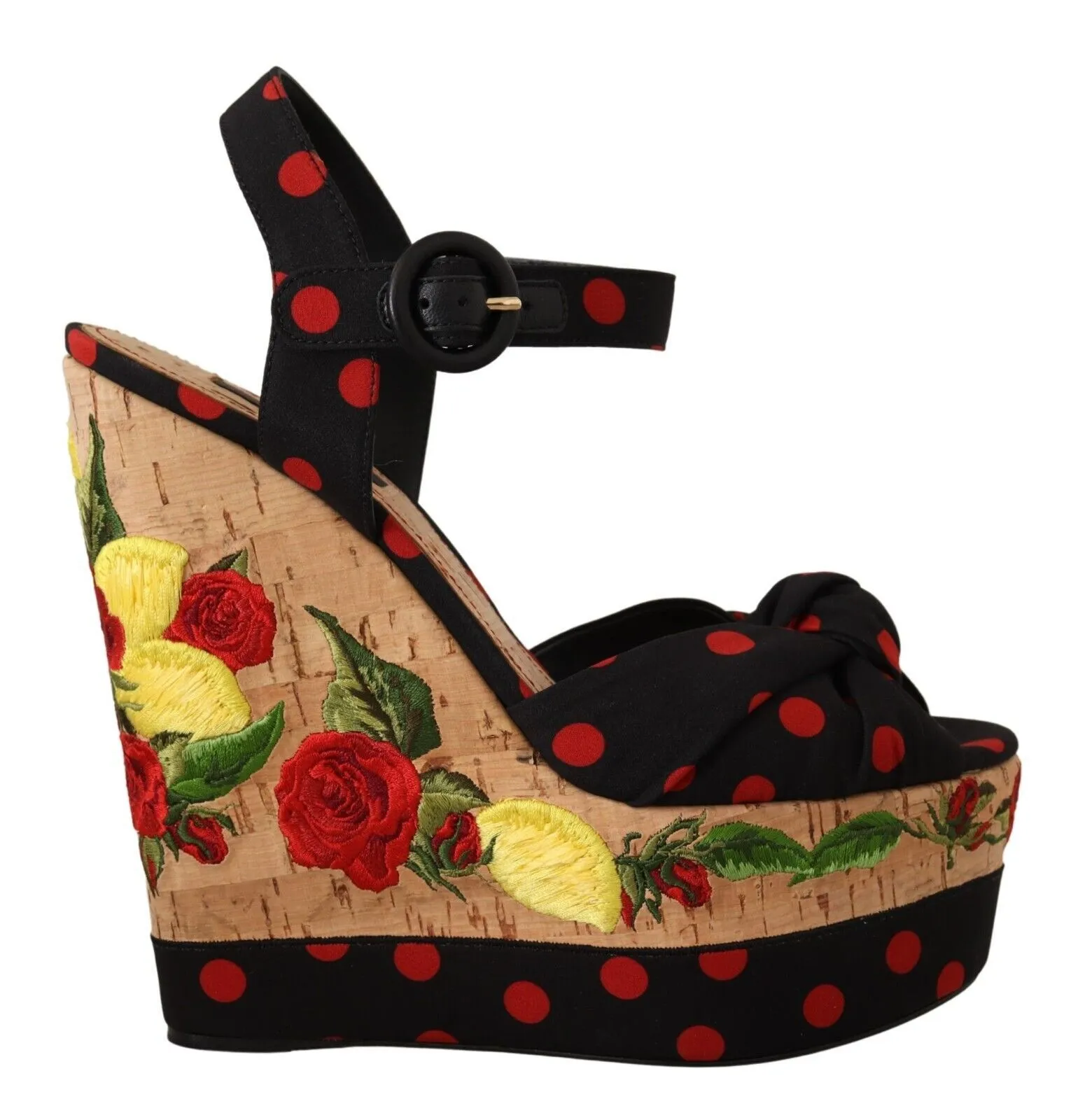 Dolce & Gabbana Women's Multicolor Silk Blend Platform Heels