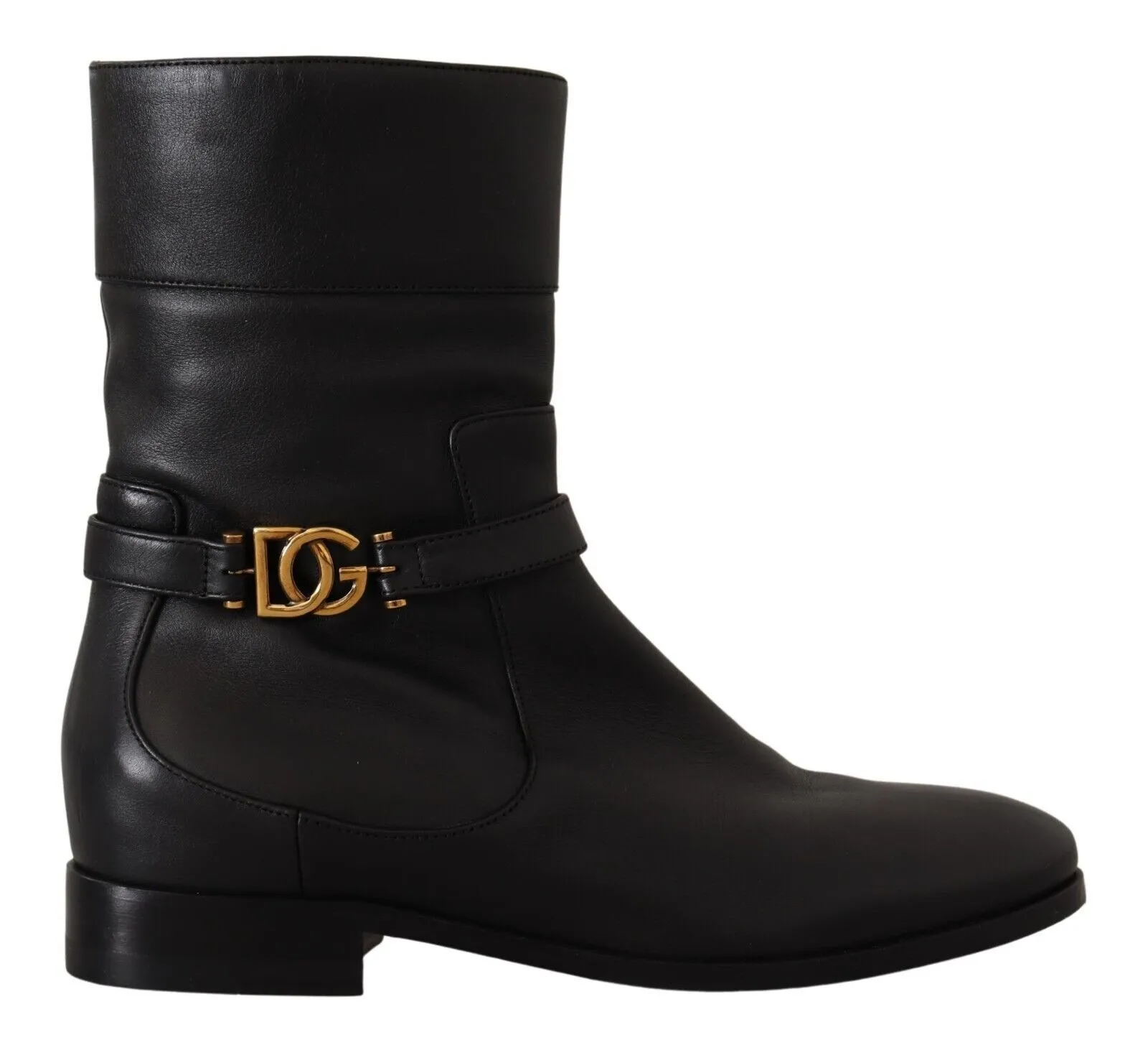 Dolce & Gabbana Women's Elegant Leather Biker Boots