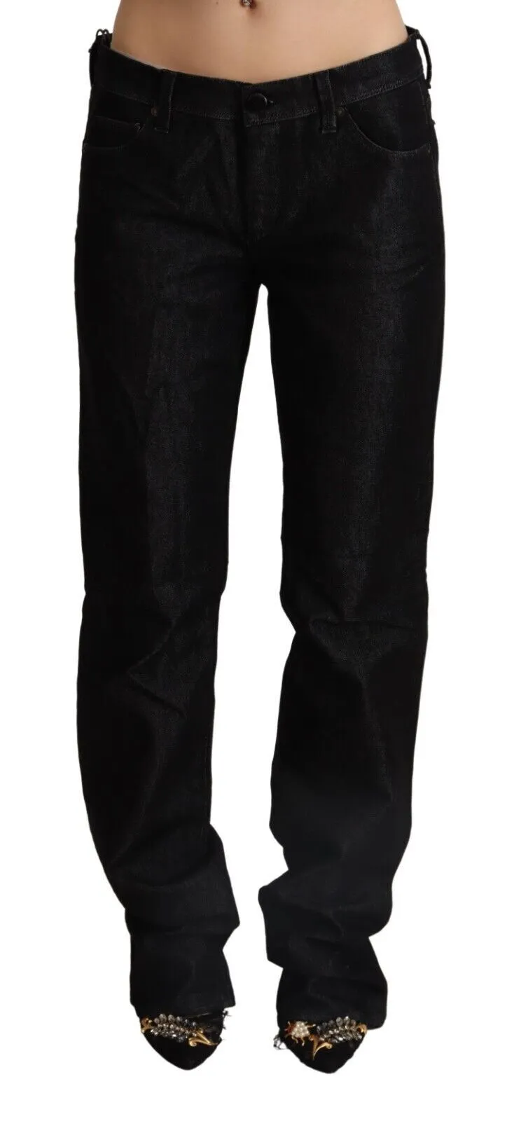 Ermanno Scervino Women's Chic Straight Cut Low Waist Jeans