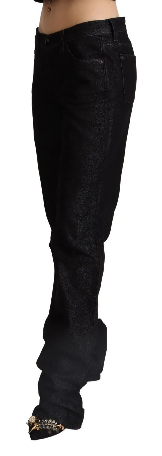 Ermanno Scervino Women's Chic Straight Cut Low Waist Jeans