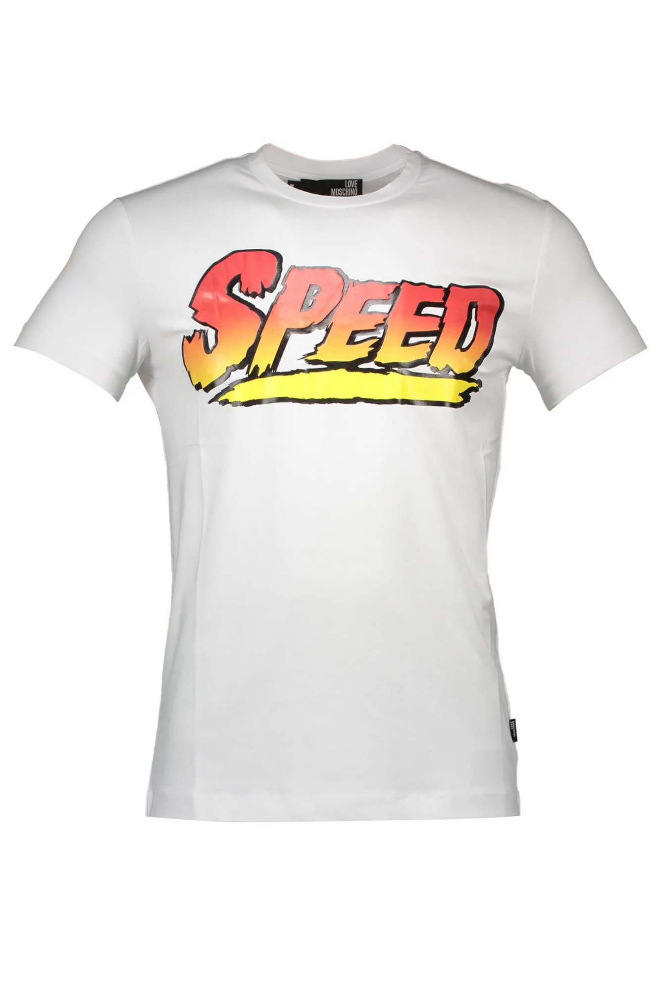 Love Moschino White Cotton Men T-Shirt