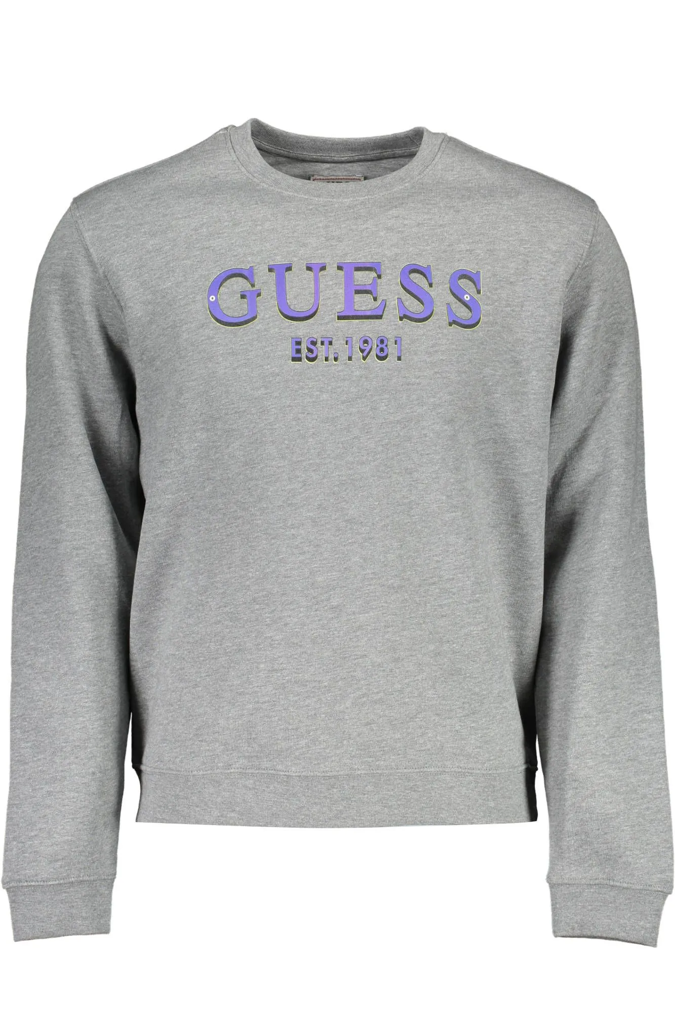 Guess Jeans Gray Cotton Men Sweater