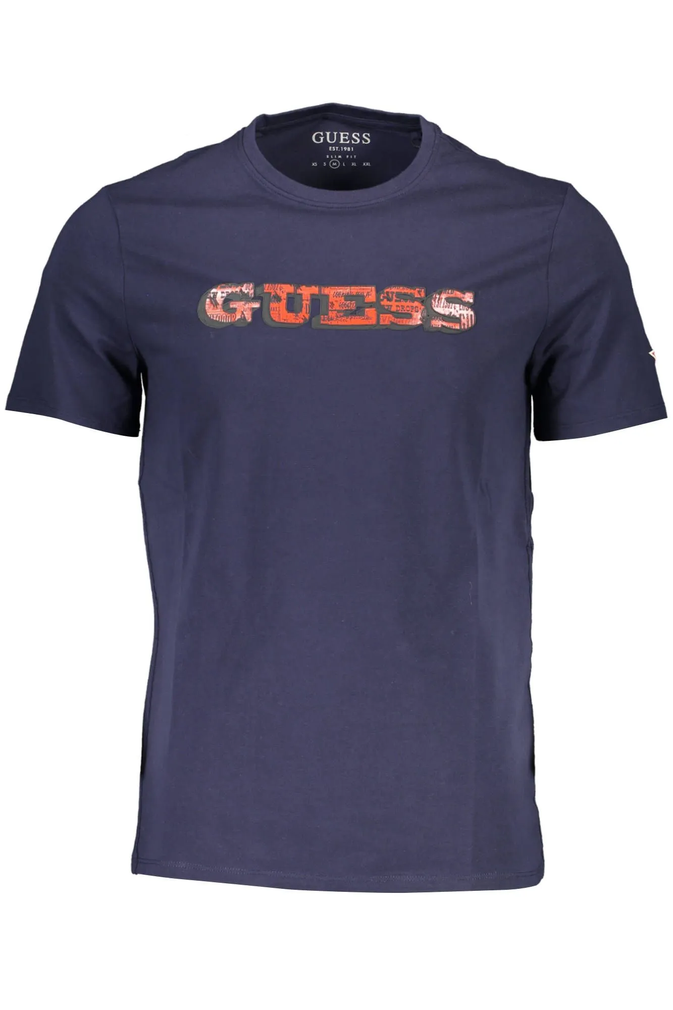 Guess Jeans Blue Cotton Men T-Shirt