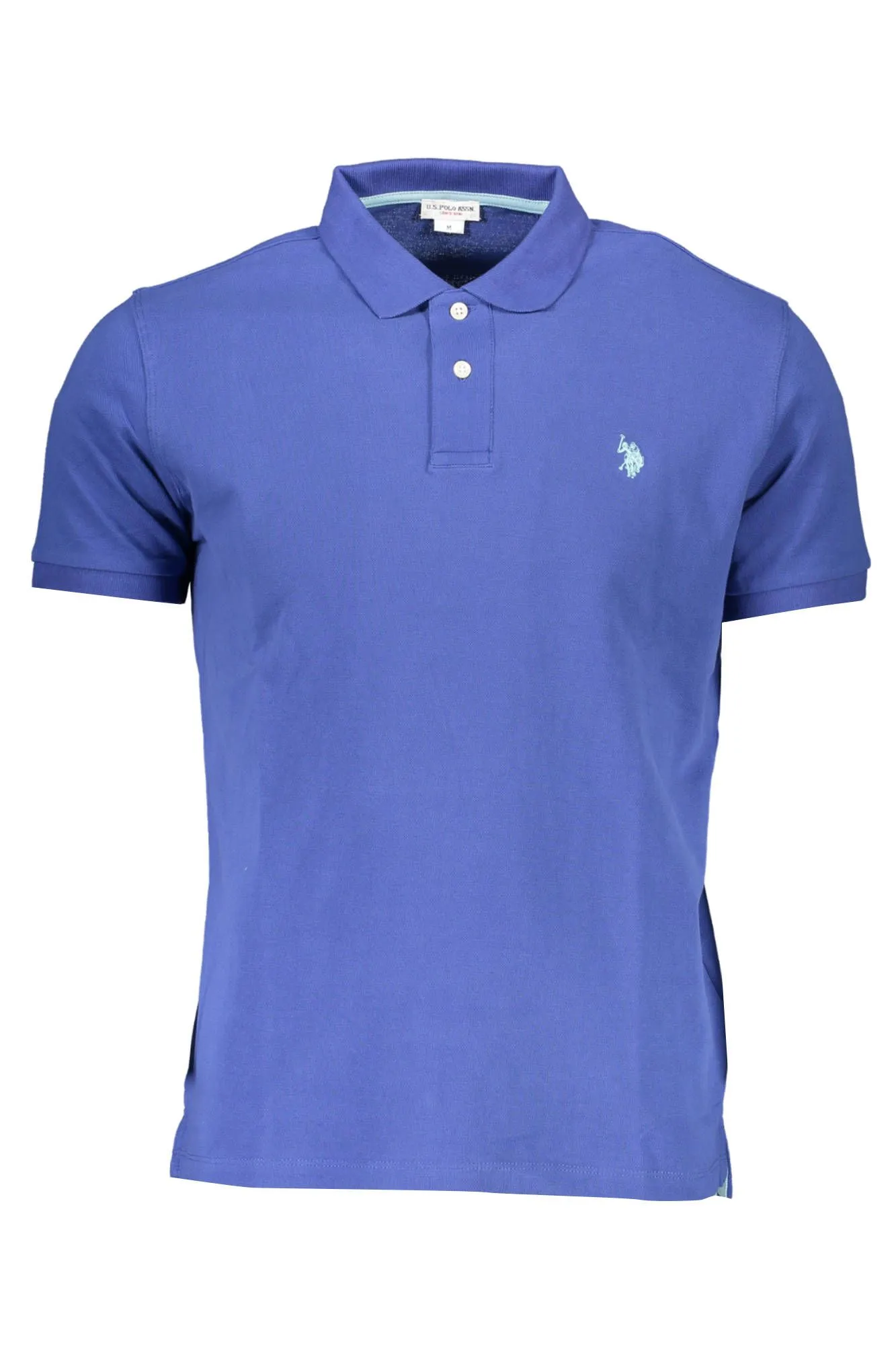 U.S. POLO ASSN. Blue Cotton Men Polo Shirt