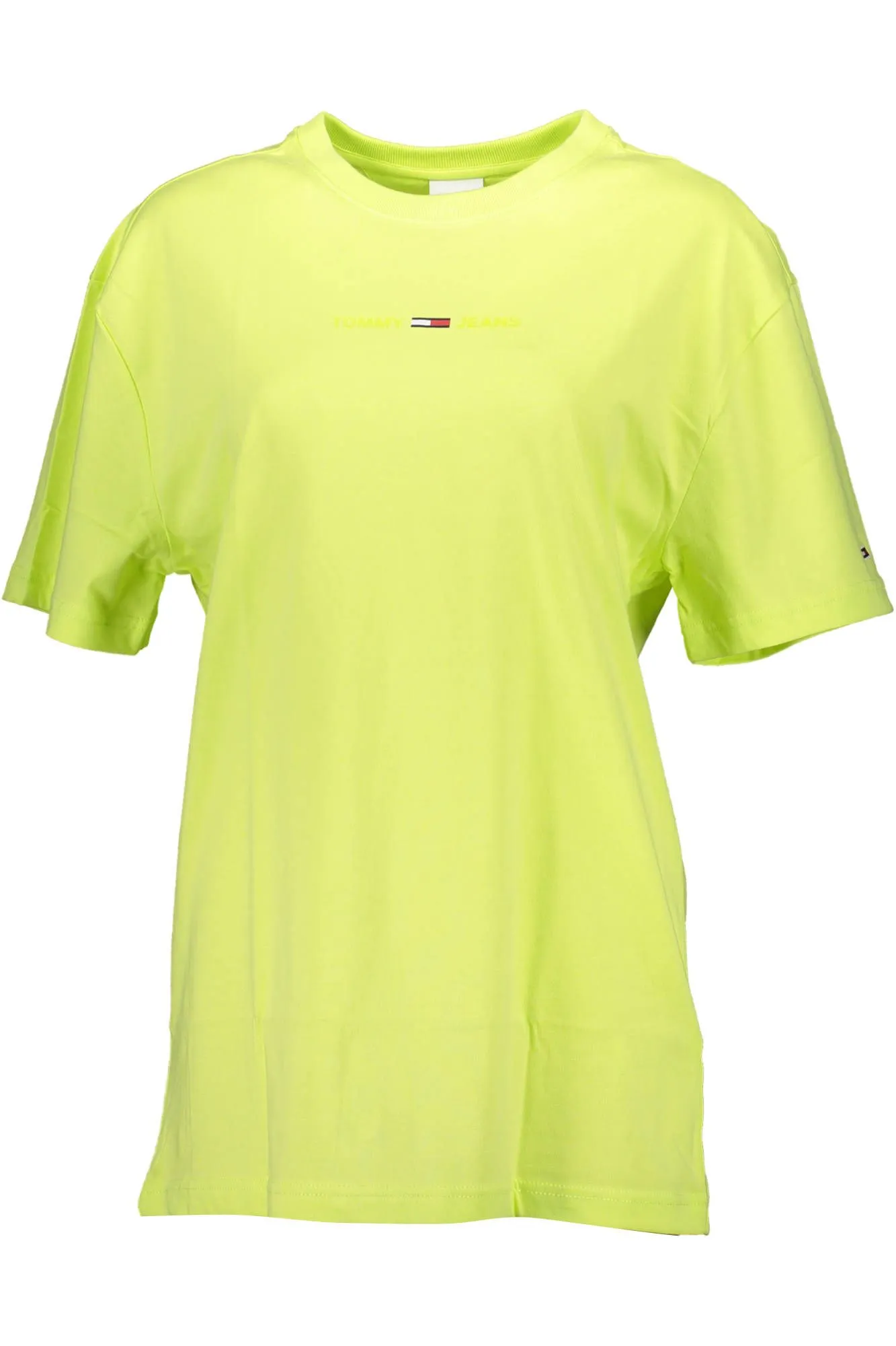 Tommy Hilfiger Yellow Cotton Men T-Shirt