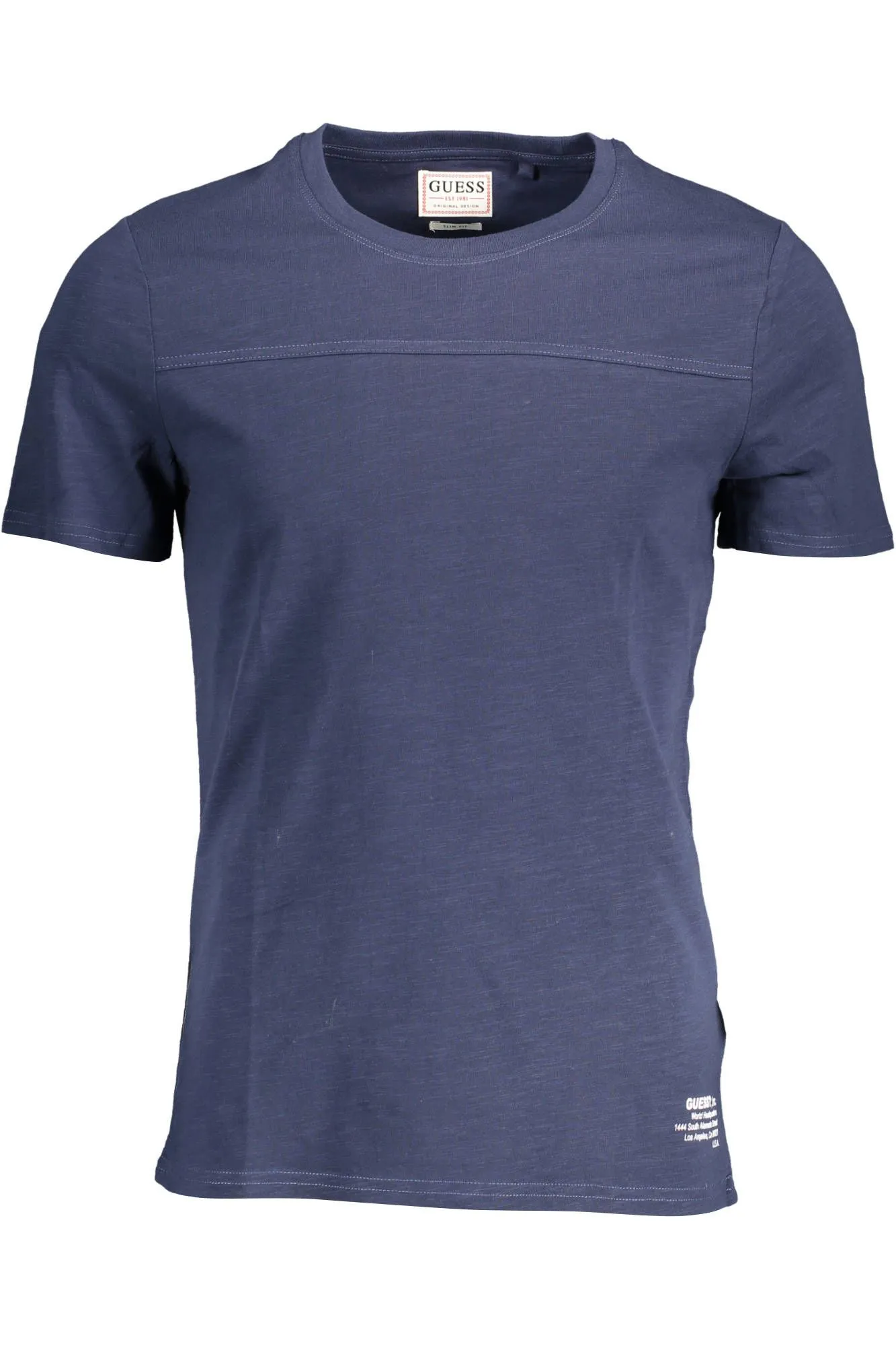 Guess Jeans Blue Cotton Men T-Shirt