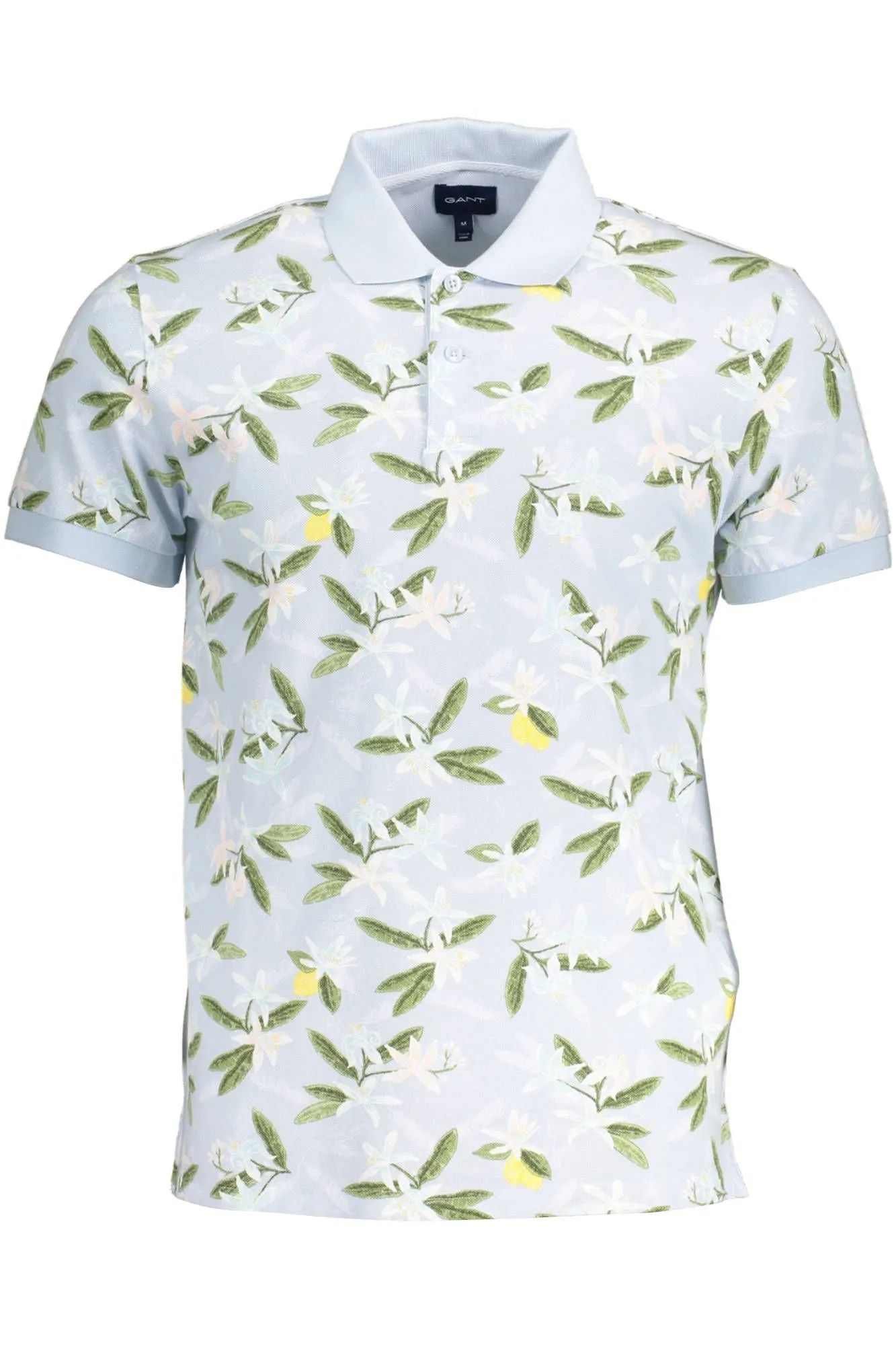 Gant Light Blue Cotton Men Polo Shirt