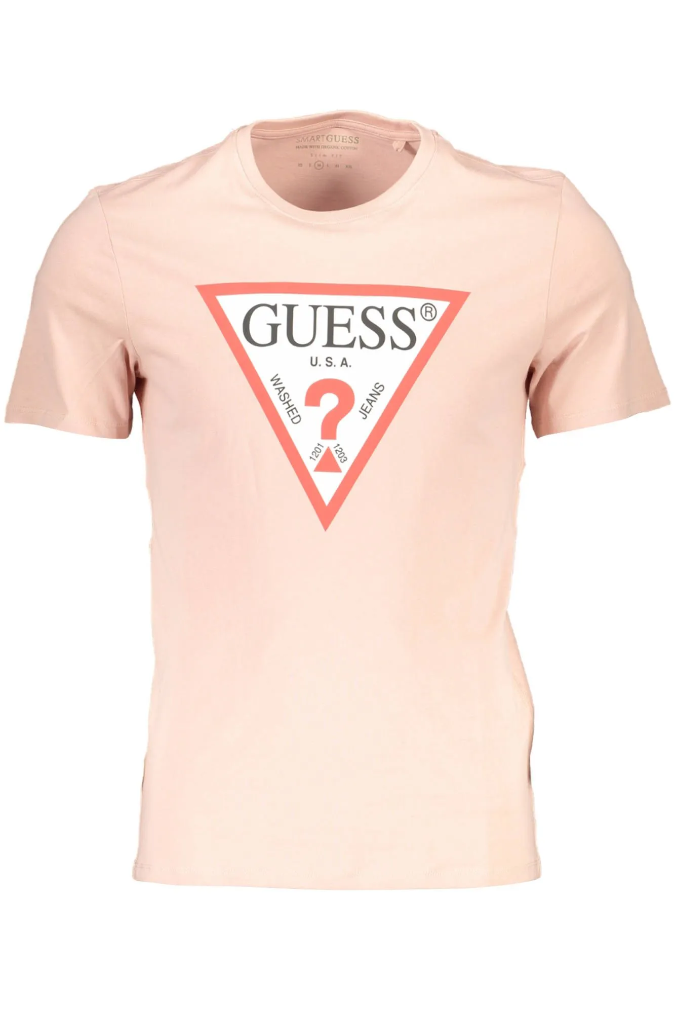 Guess Jeans Pink Cotton Men T-Shirt