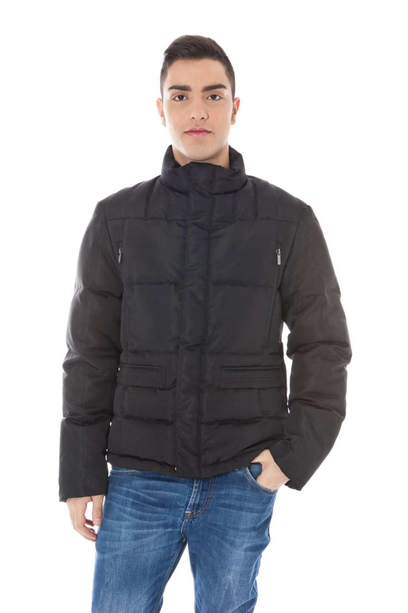Calvin Klein Black Polyester Men Jacket