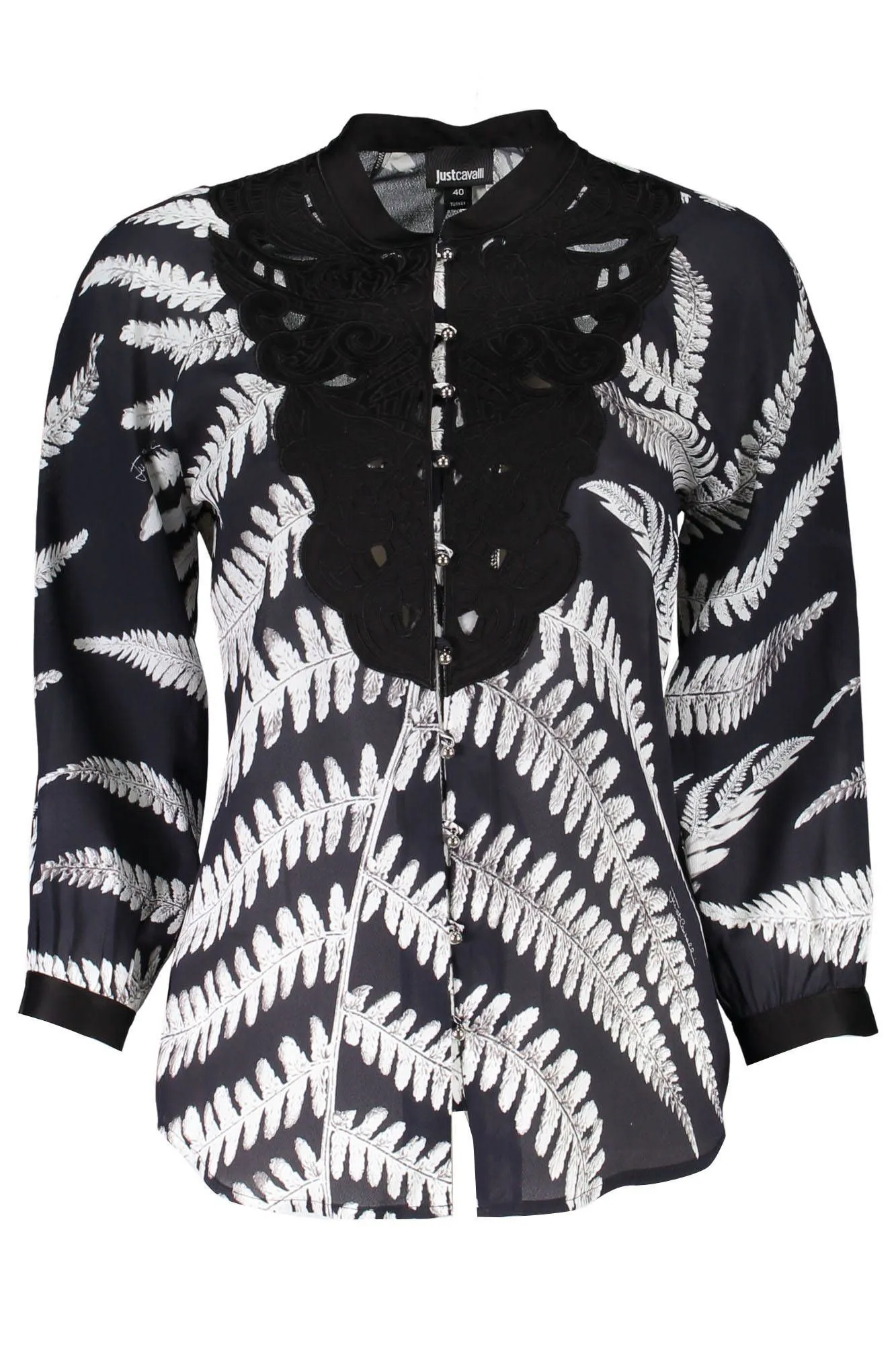 Just Cavalli Black Viscose Women Shirt