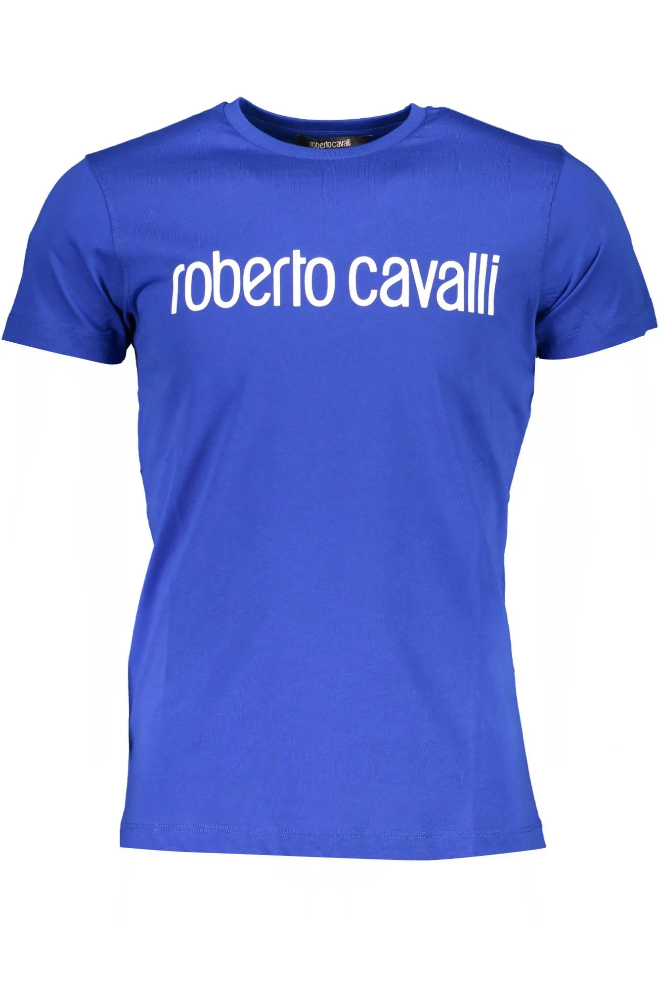 Roberto Cavalli Men's Blue Cotton Men's T-Shirt