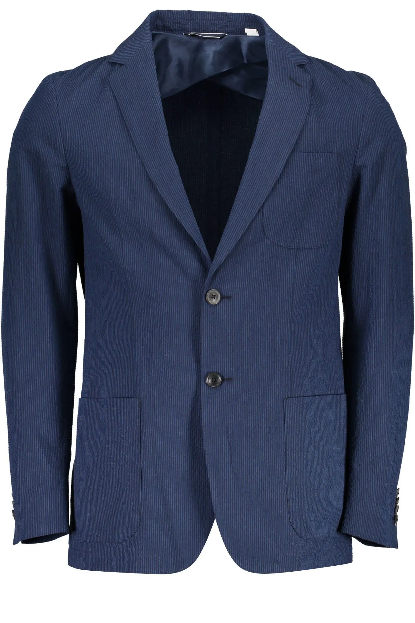Gant Blue Cotton Men Jacket
