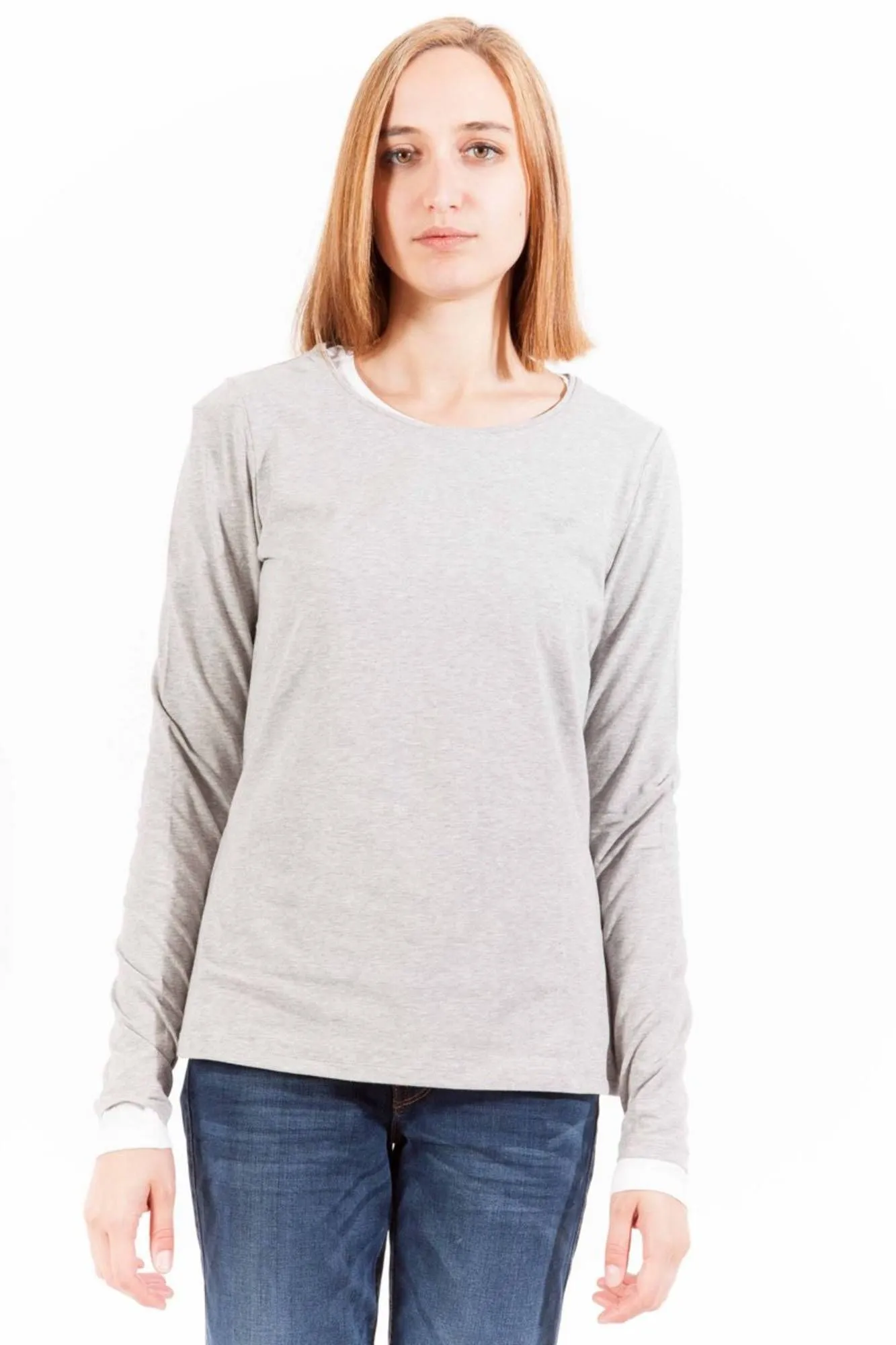 Gant Gray Cotton Women T-Shirt