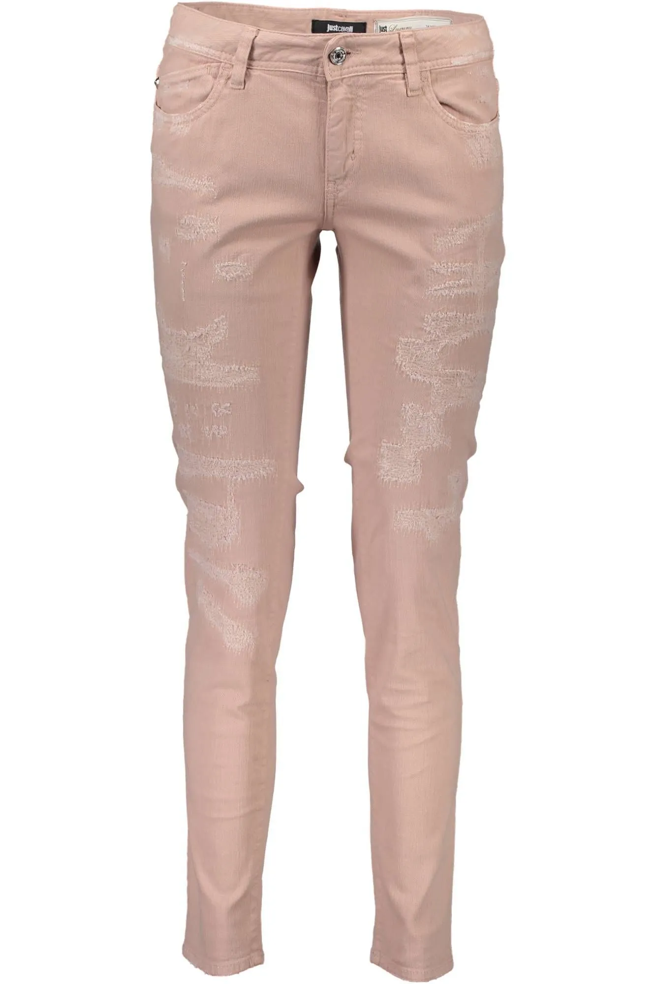 Just Cavalli Pink Cotton Women Jeans
