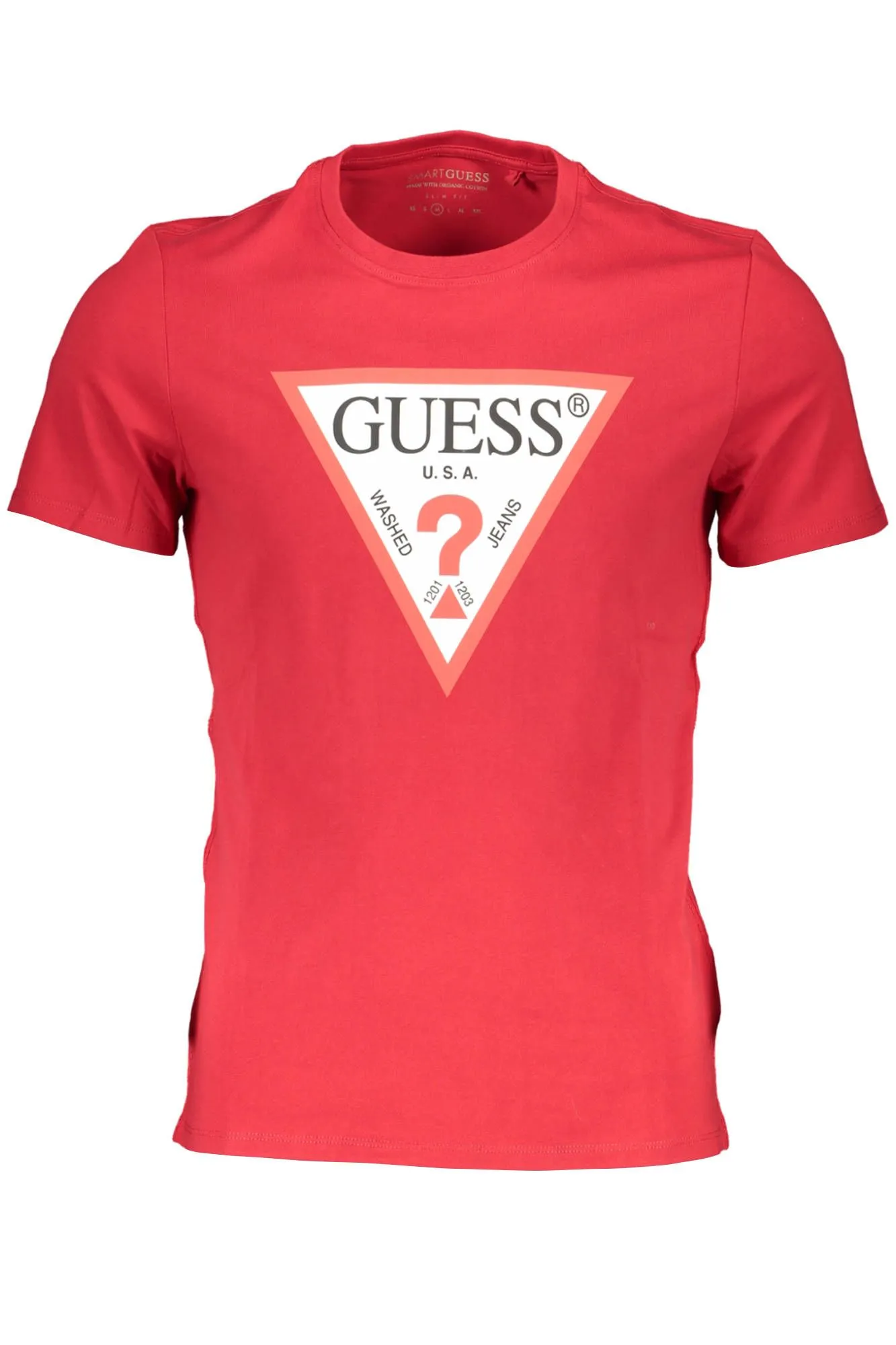 Guess Jeans Red Cotton Men T-Shirt