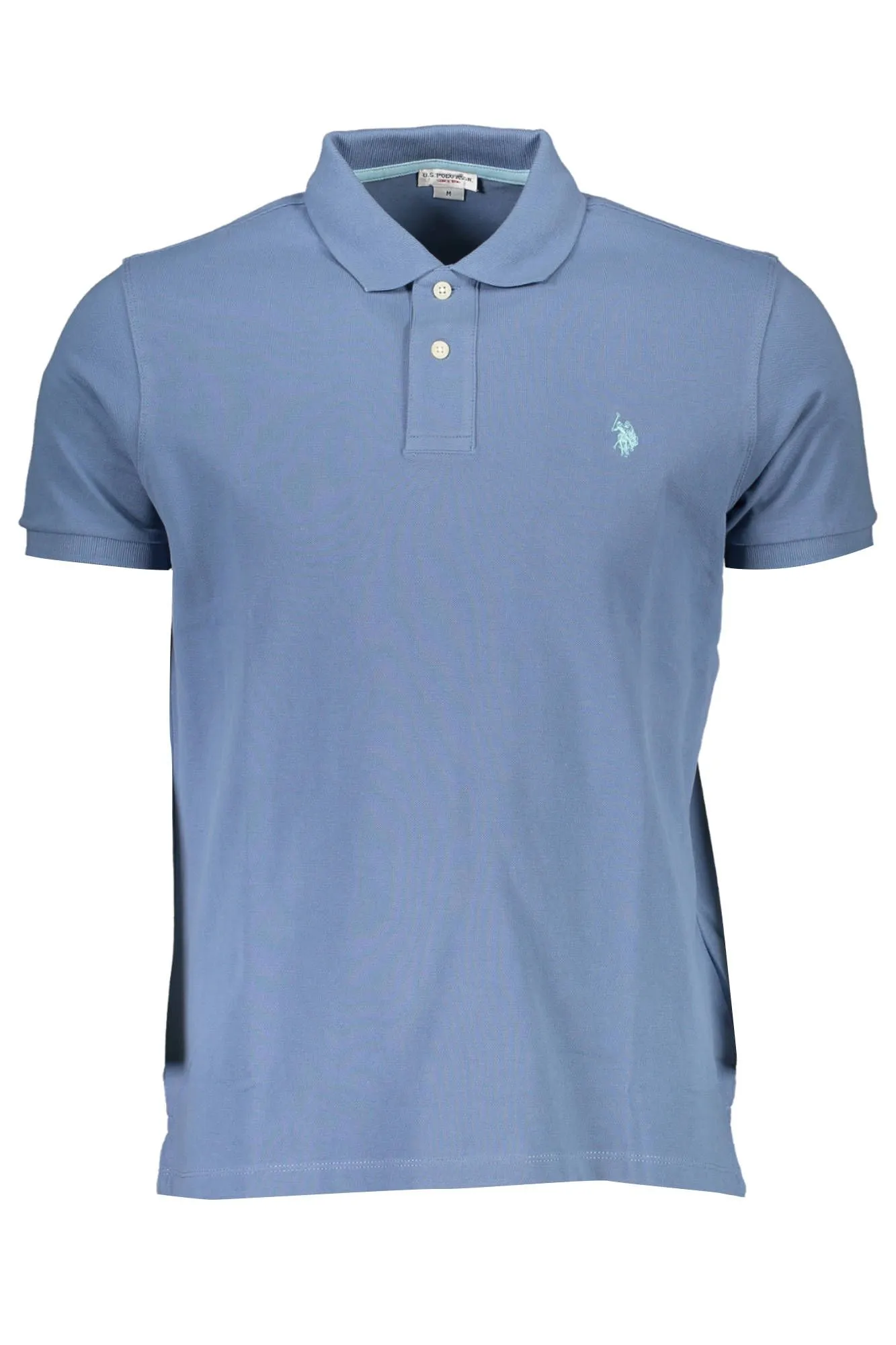 U.S. POLO ASSN. Blue Cotton Men Polo Shirt