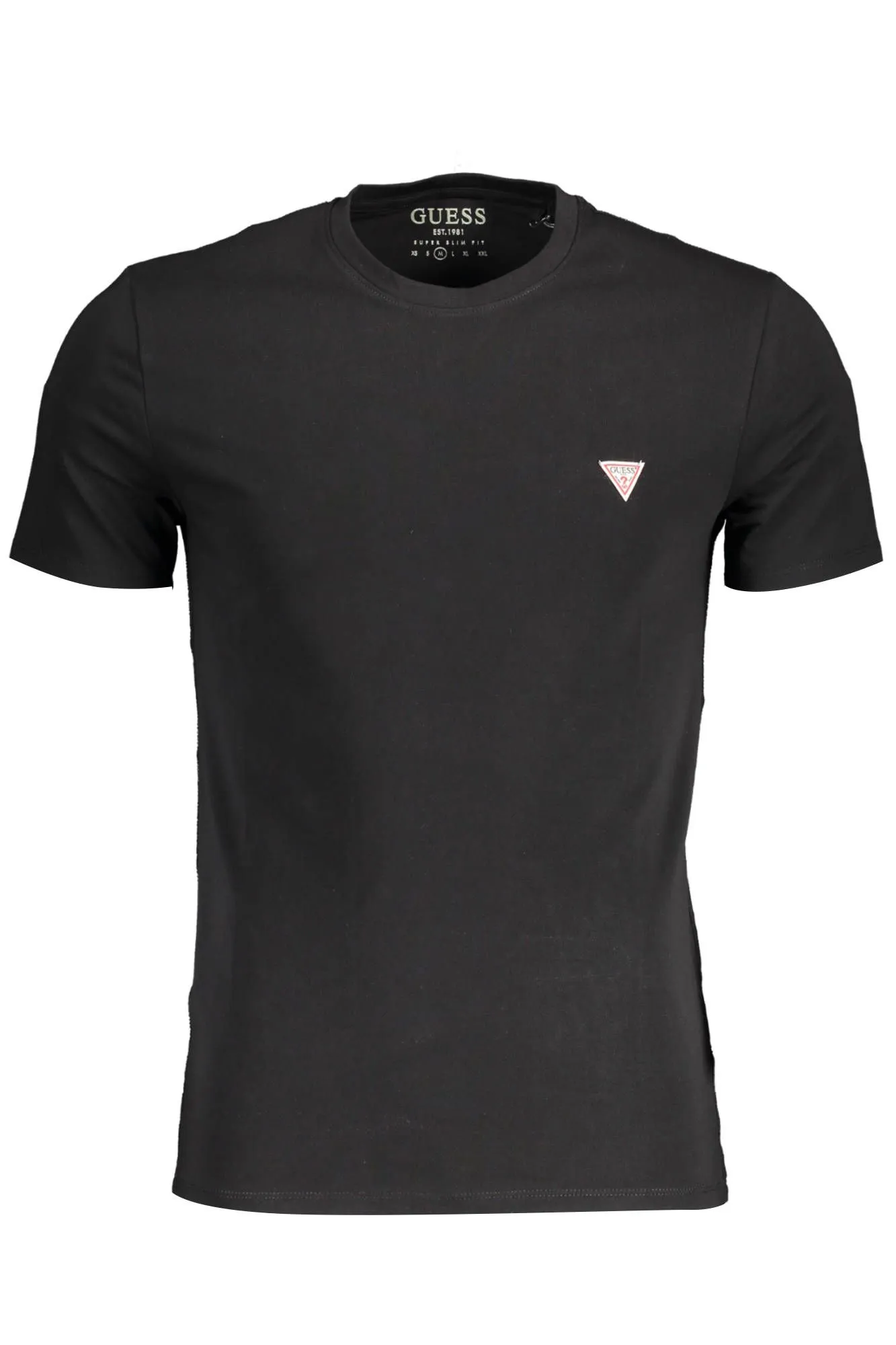 Guess Jeans Black Cotton Men T-Shirt
