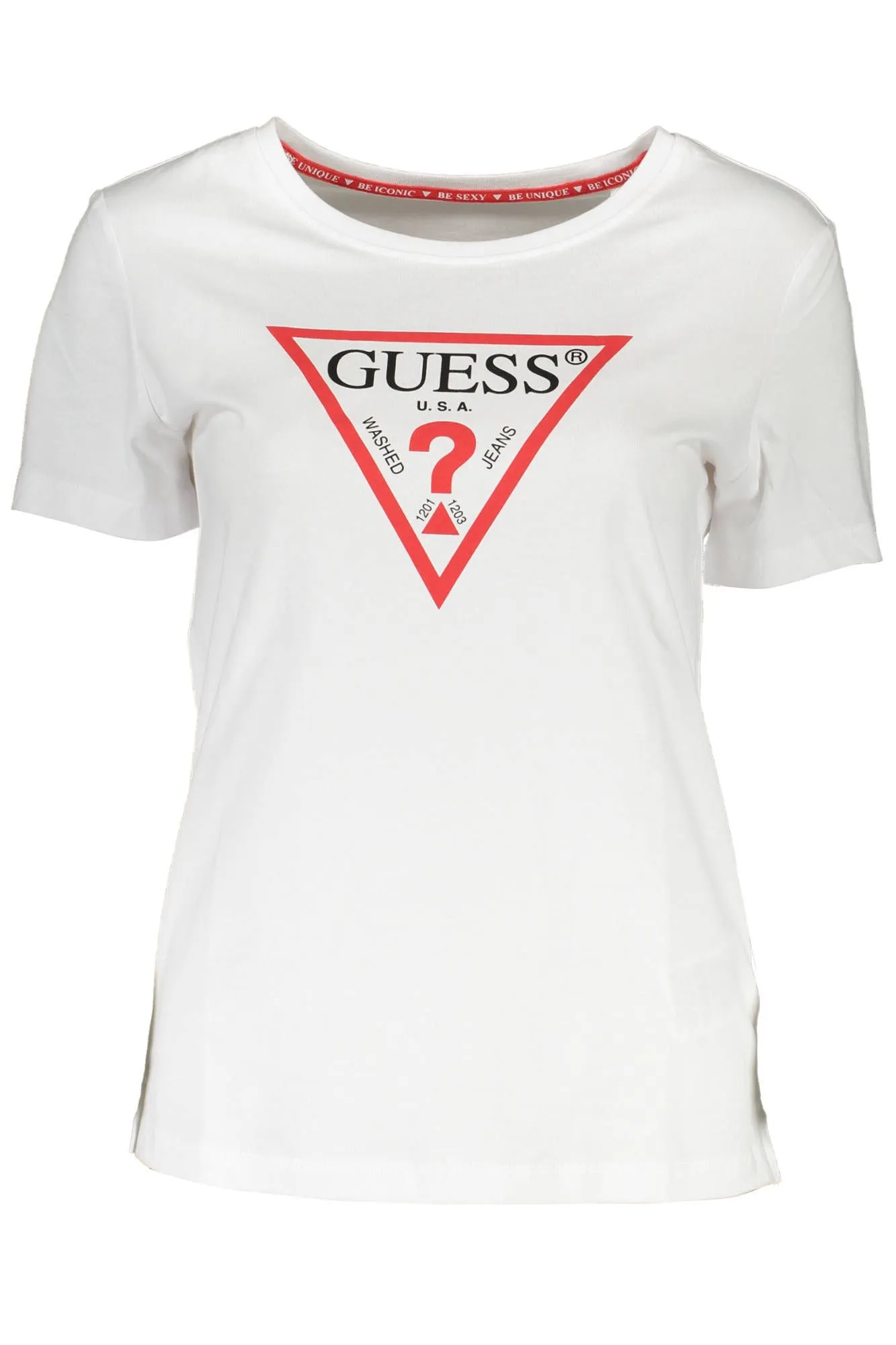 Guess Jeans White Cotton Women T-Shirt