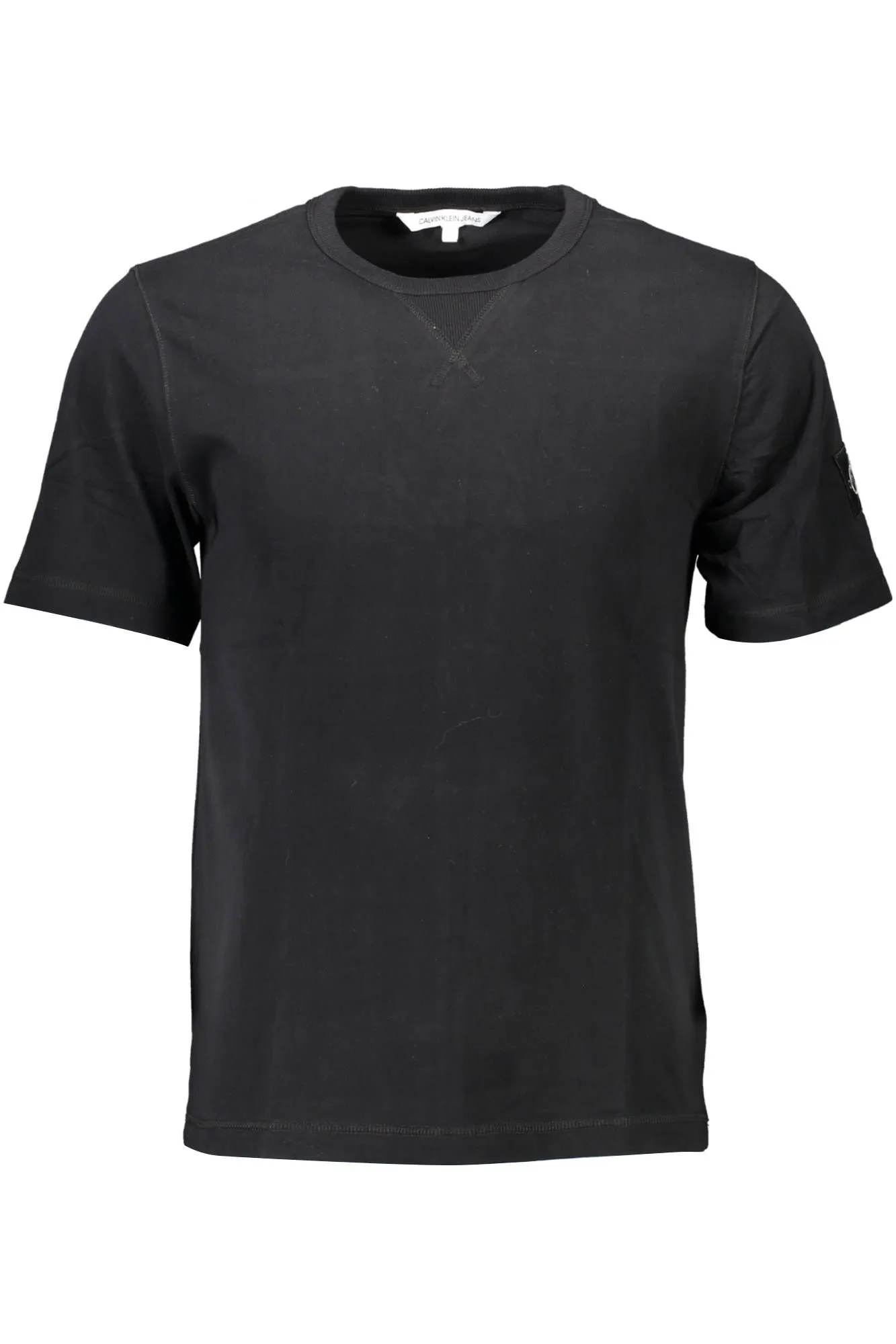Calvin Klein Black Cotton Men T-Shirt