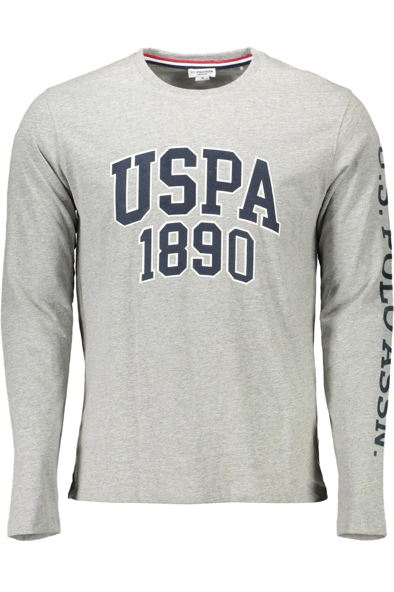 U.S. POLO ASSN. Gray Cotton Men T-Shirt