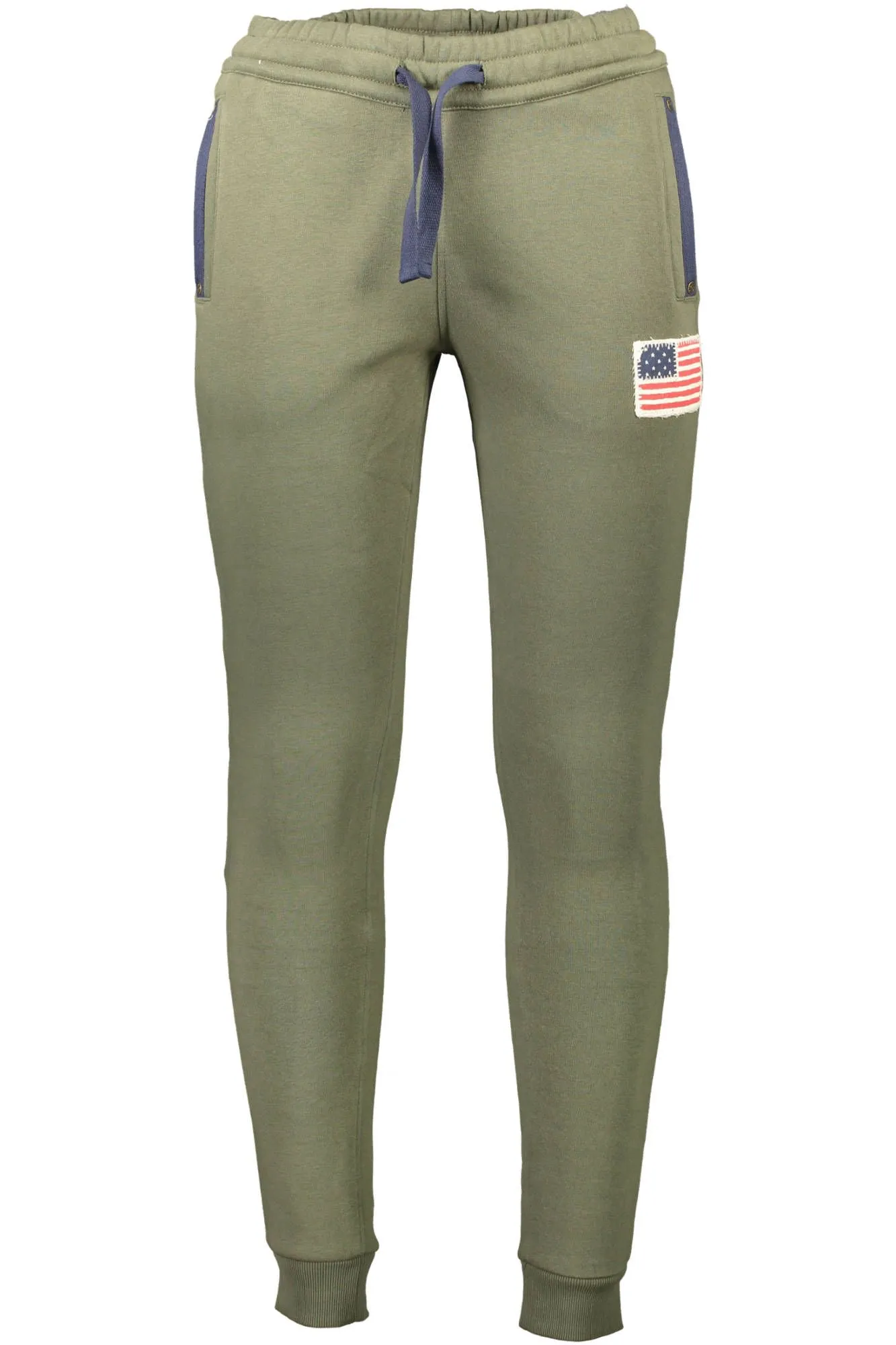 U.S. POLO ASSN. Green Cotton Men Trouser