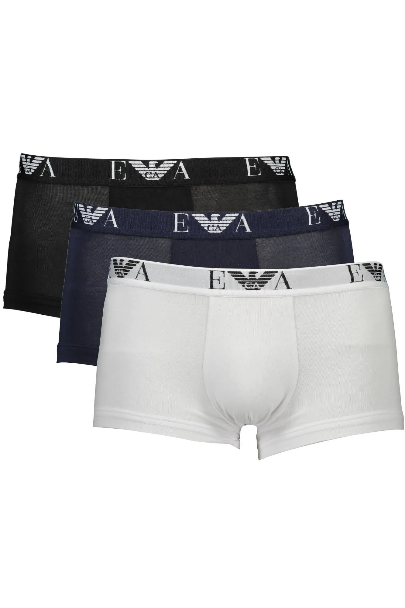 Emporio Armani Blue Cotton Men Boxer
