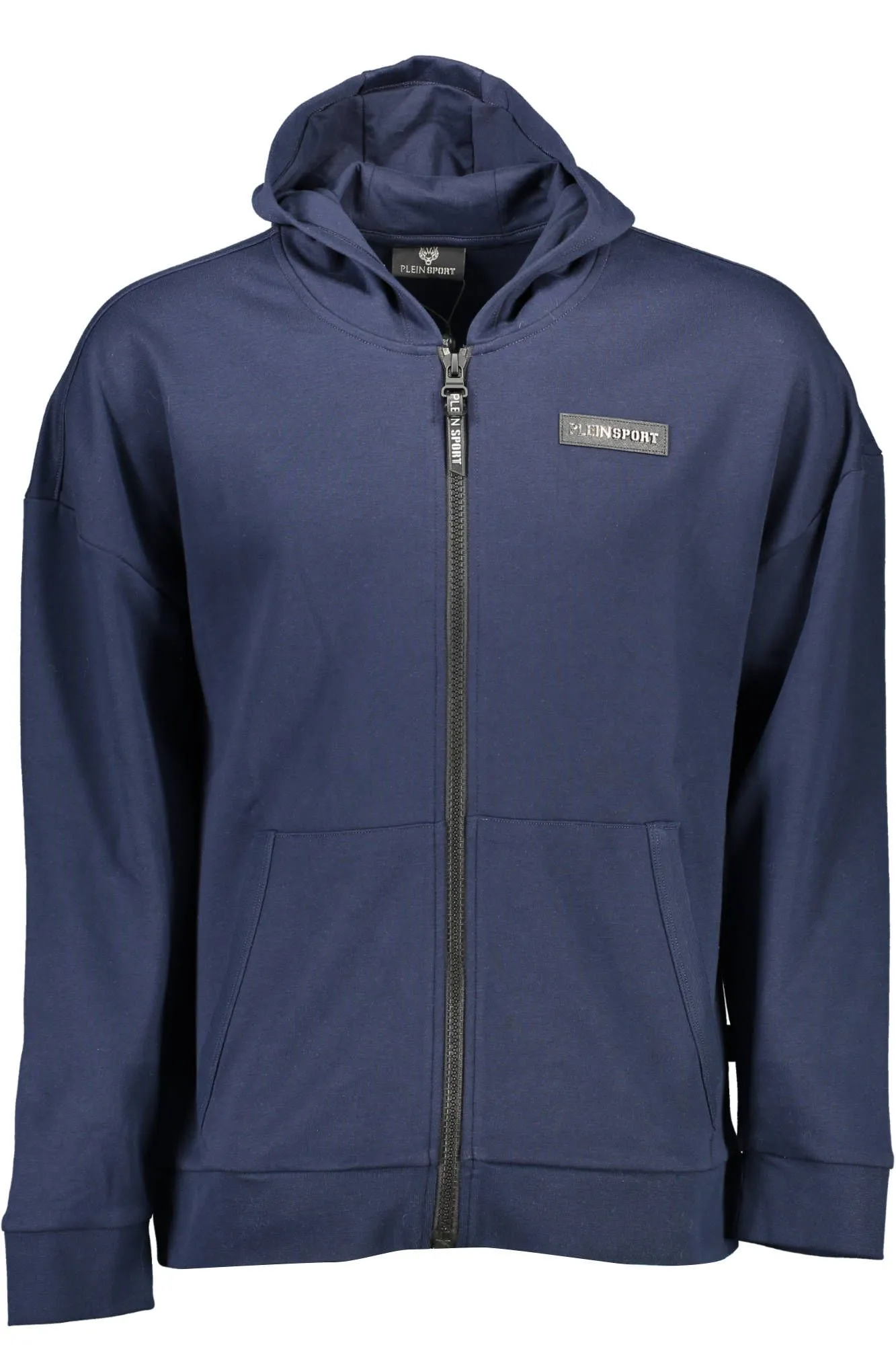 Plein Sport Blue Cotton Men Sweater