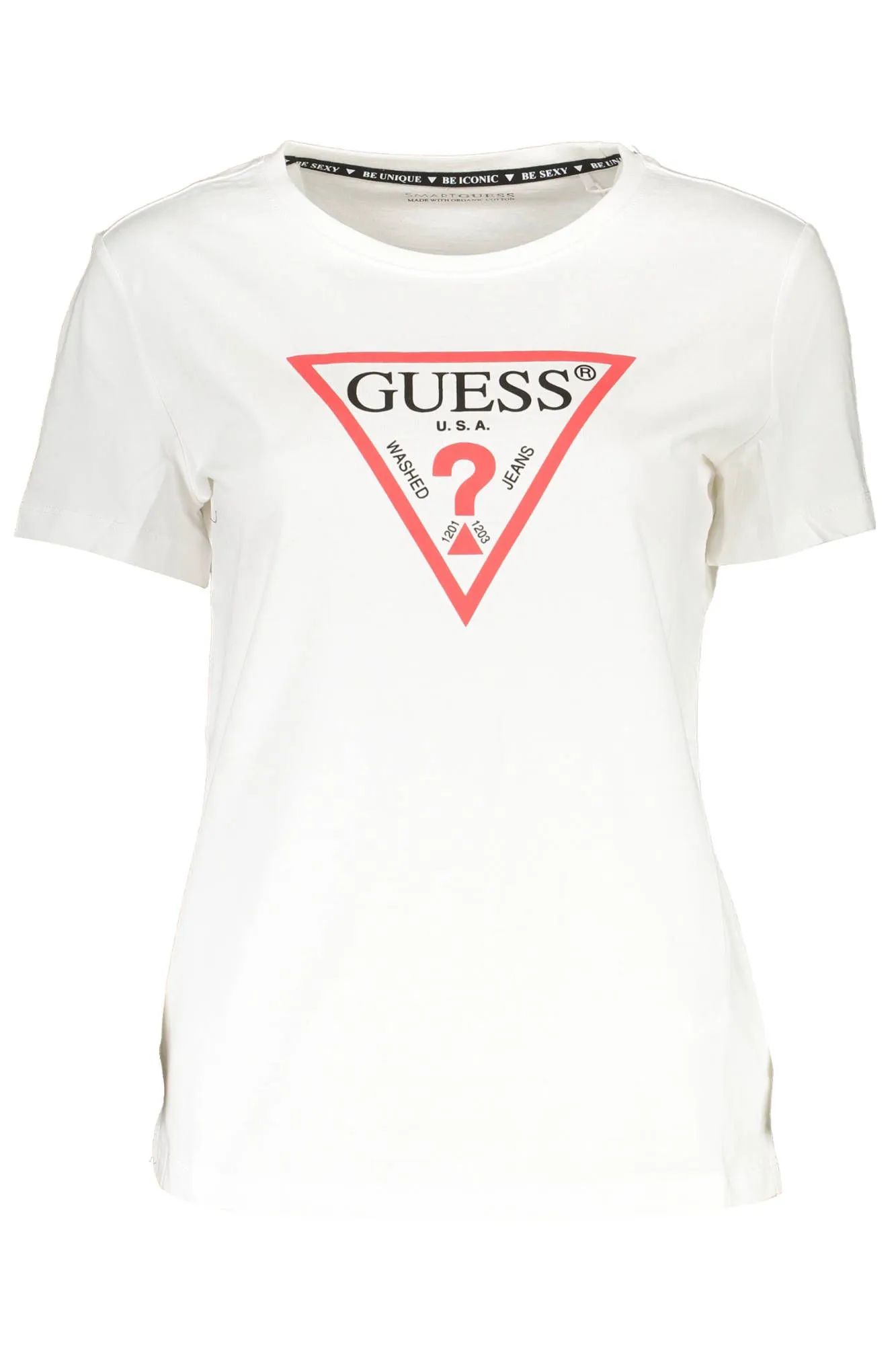 Guess Jeans White Cotton Women T-Shirt