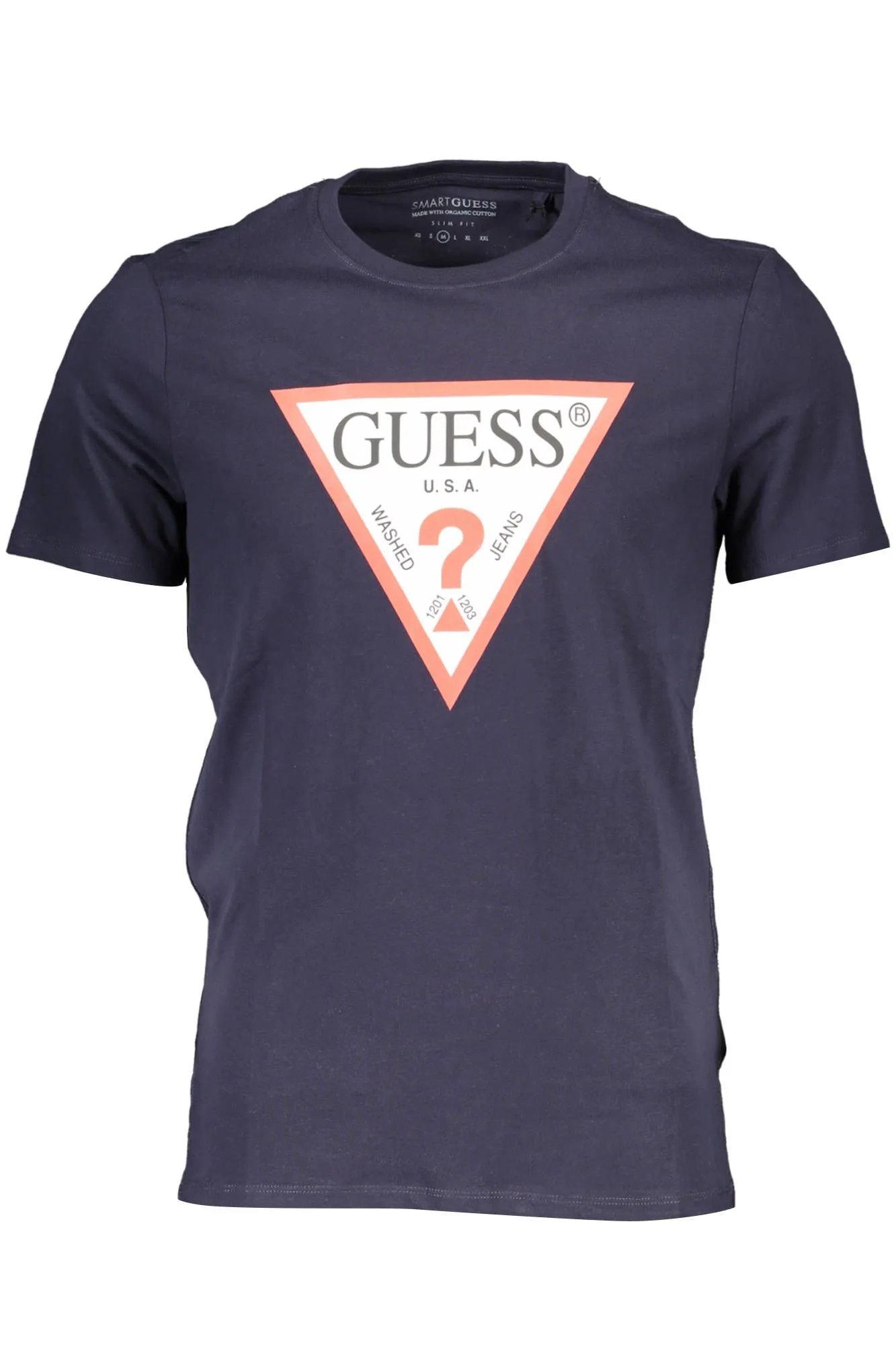 Guess Jeans Blue Cotton Men T-Shirt