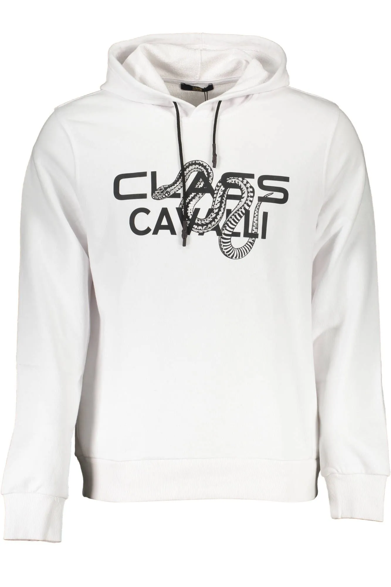 Cavalli Class White Cotton Men Sweater