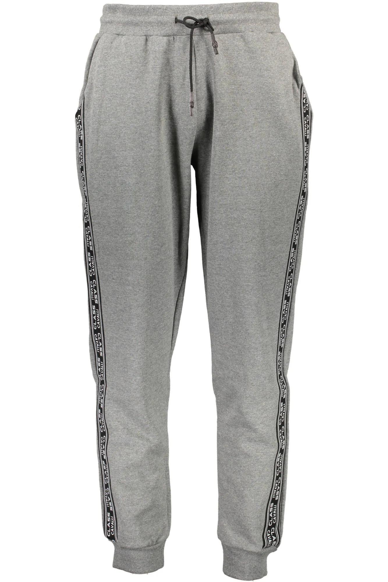 Cavalli Class "Gray Cotton Men Sports Trouser"