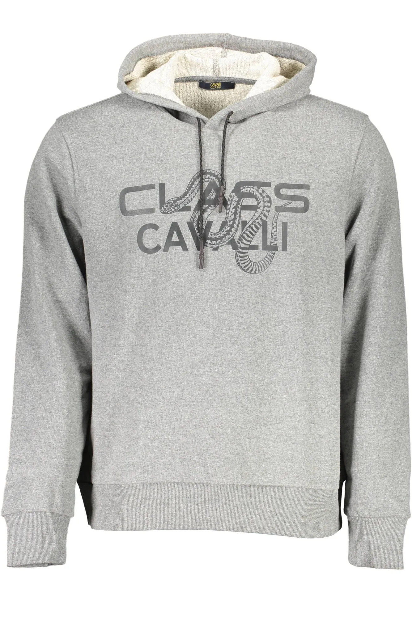 Cavalli Class Gray Cotton Men Sweatshirt