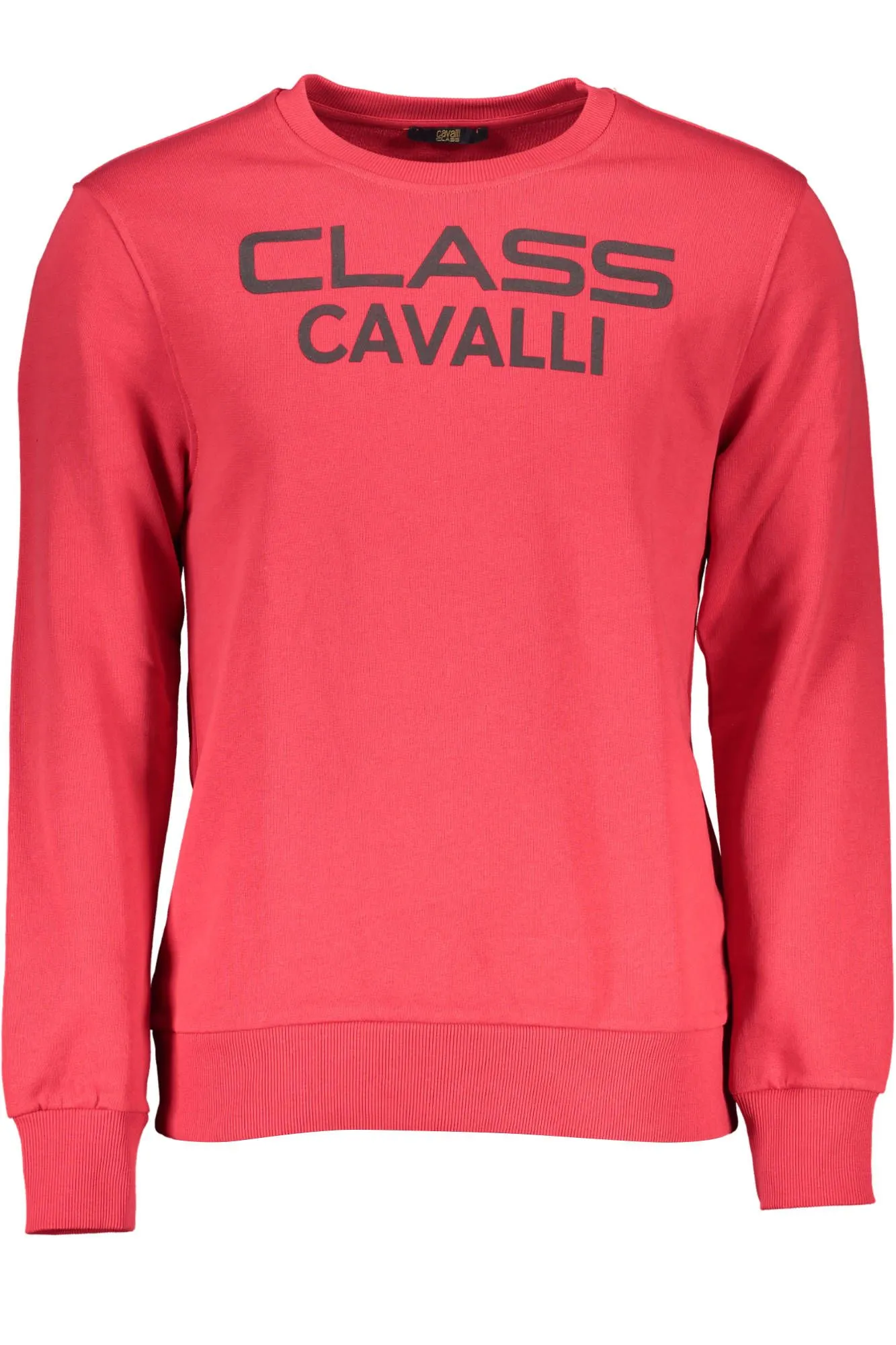 Cavalli Class Red Cotton Men Sweater