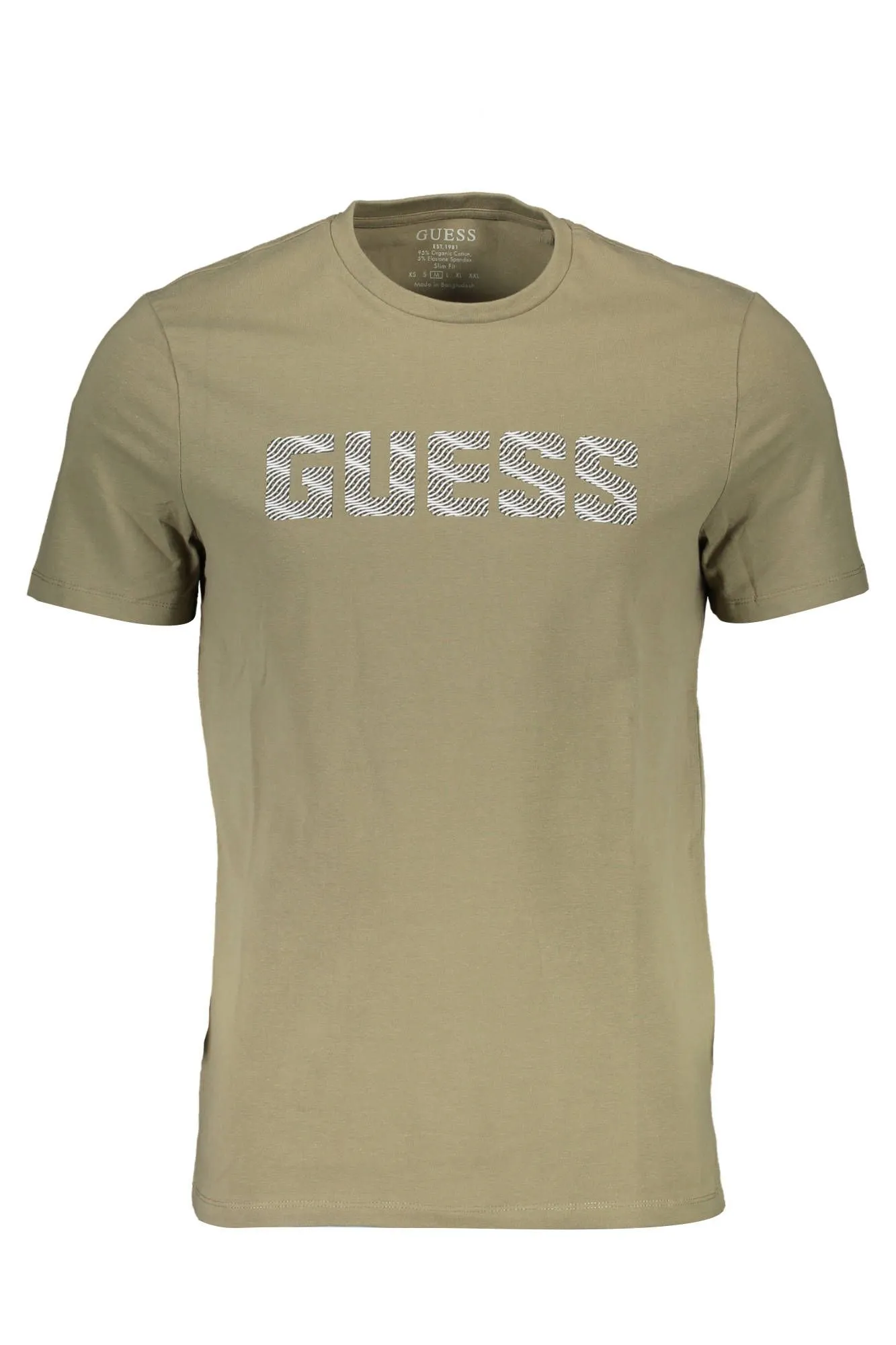 Guess Jeans Green Cotton Men T-Shirt