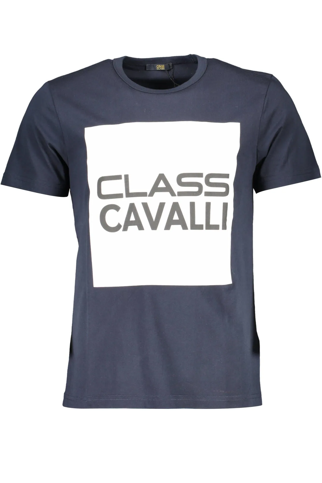 Cavalli Class Blue Cotton Men T-Shirt