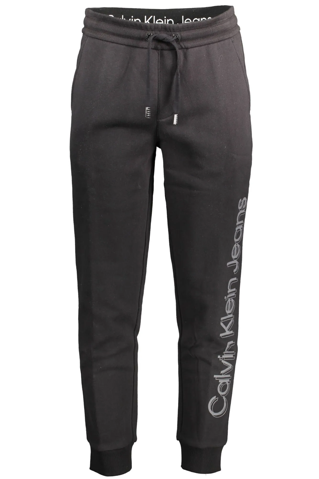 Calvin Klein Black Cotton Men Sports Trouser