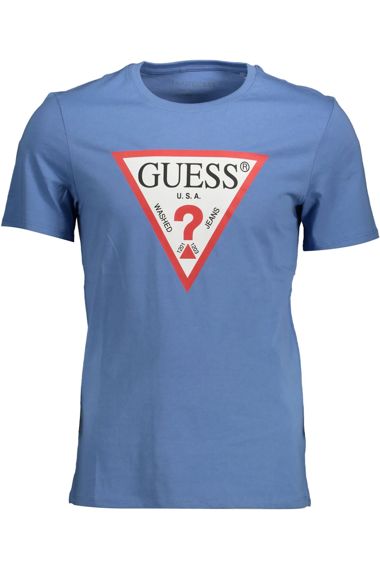 Guess Jeans Blue Cotton Men T-Shirt