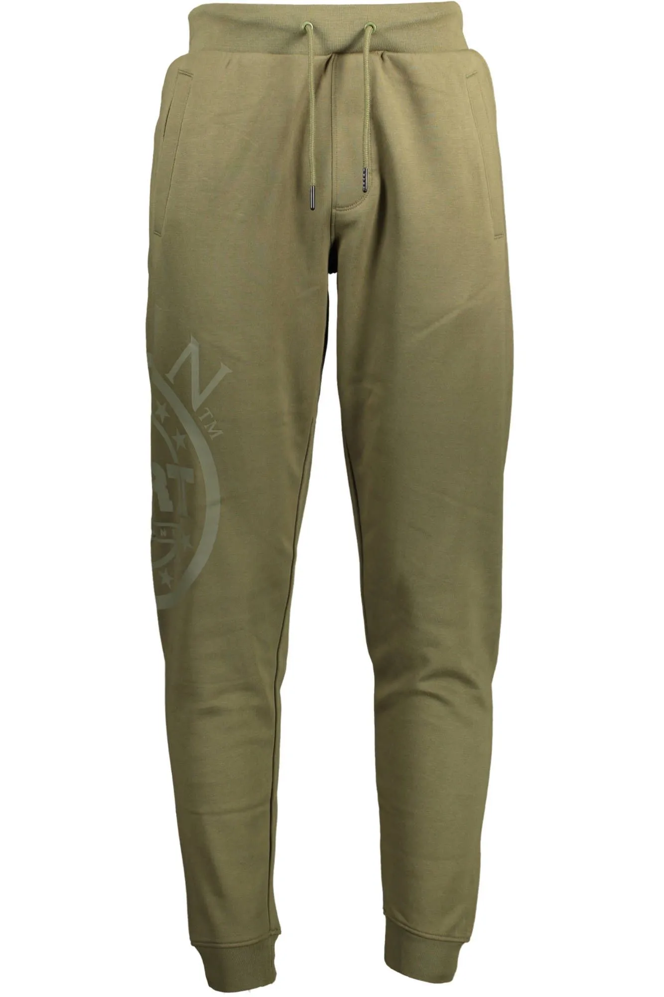 Plein Sport Green Cotton Men Pant