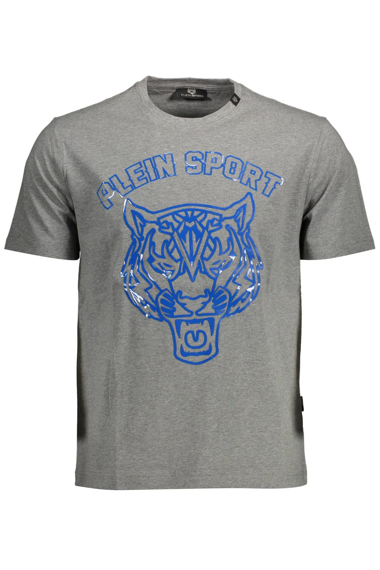 Plein Sport Gray Cotton Men T-Shirt