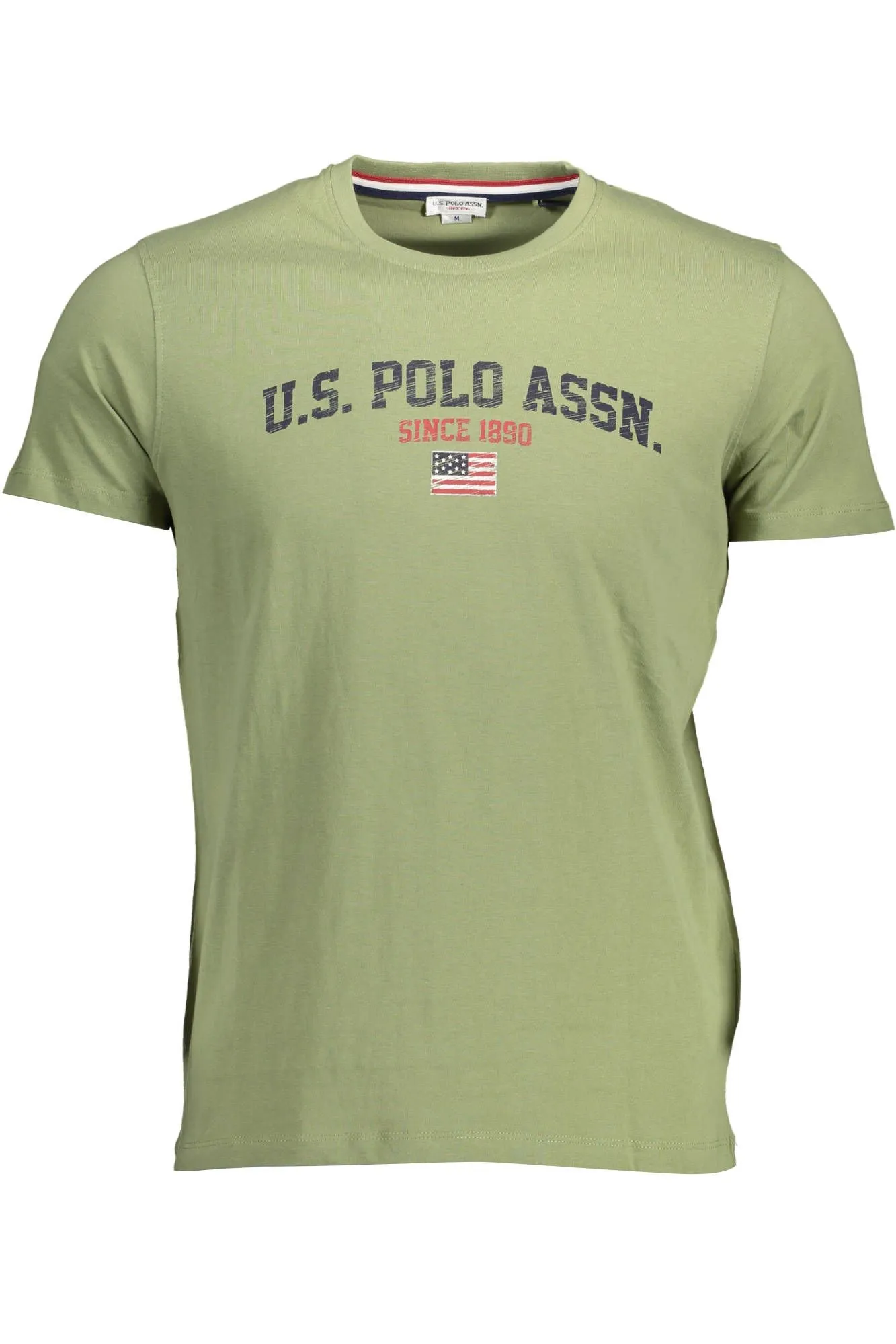 U.S. POLO ASSN. Green Cotton Men T-Shirt