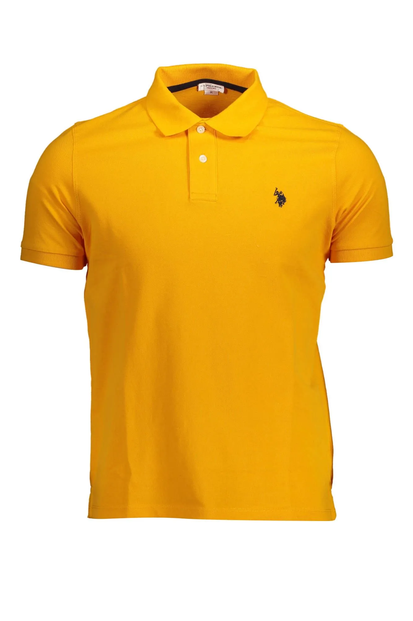 U.S. POLO ASSN. Orange Cotton Men Polo Shirt