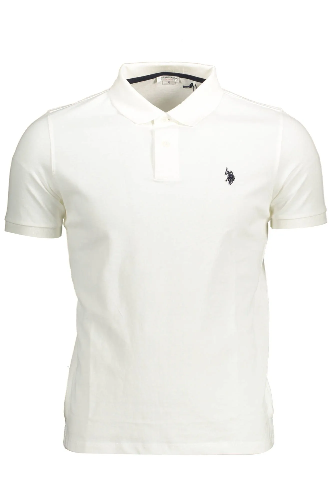 U.S. POLO ASSN. White Cotton Men Polo Shirt