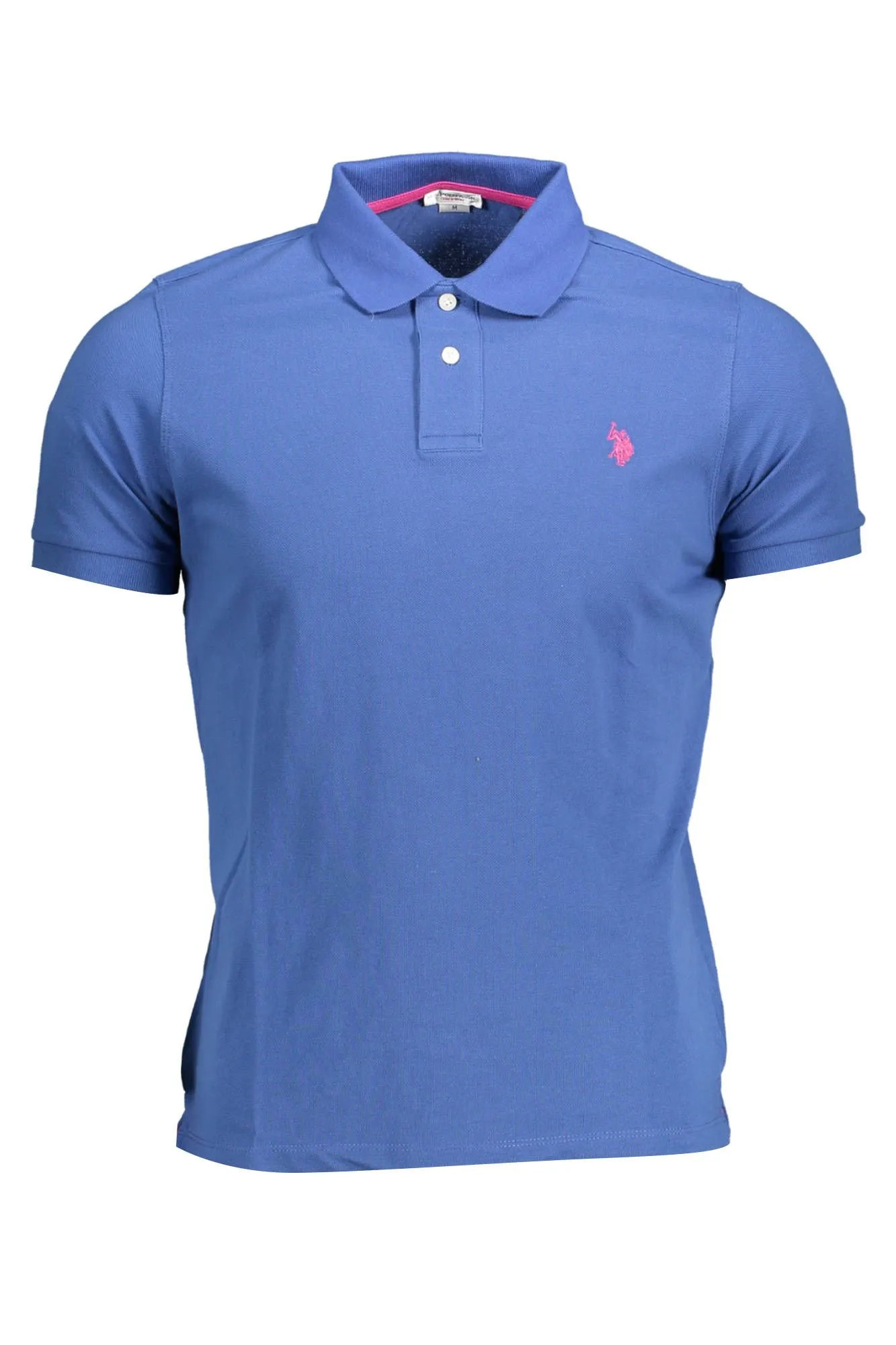 U.S. POLO ASSN. Blue Cotton Men Polo Shirt