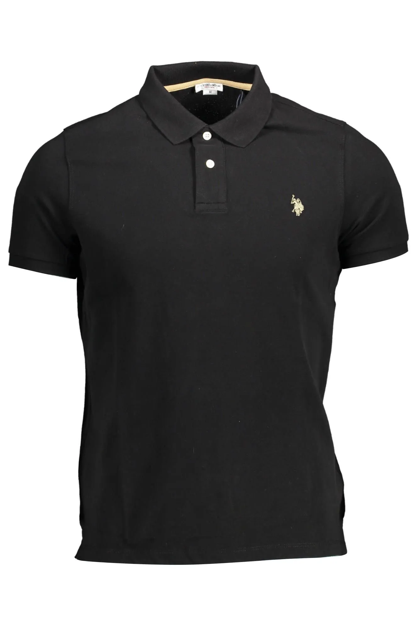 U.S. POLO ASSN. Black Cotton Men Polo Shirt