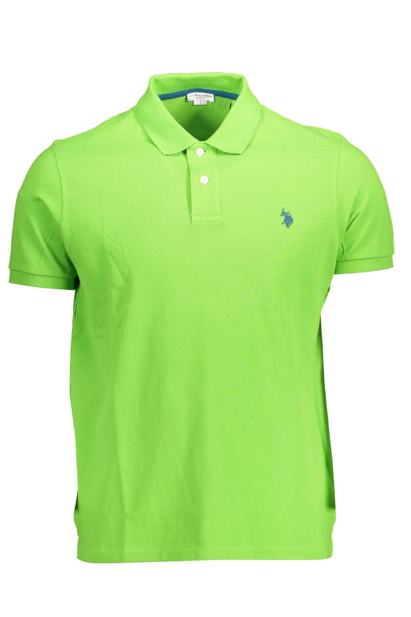 U.S. POLO ASSN. Green Cotton Men Polo Shirt