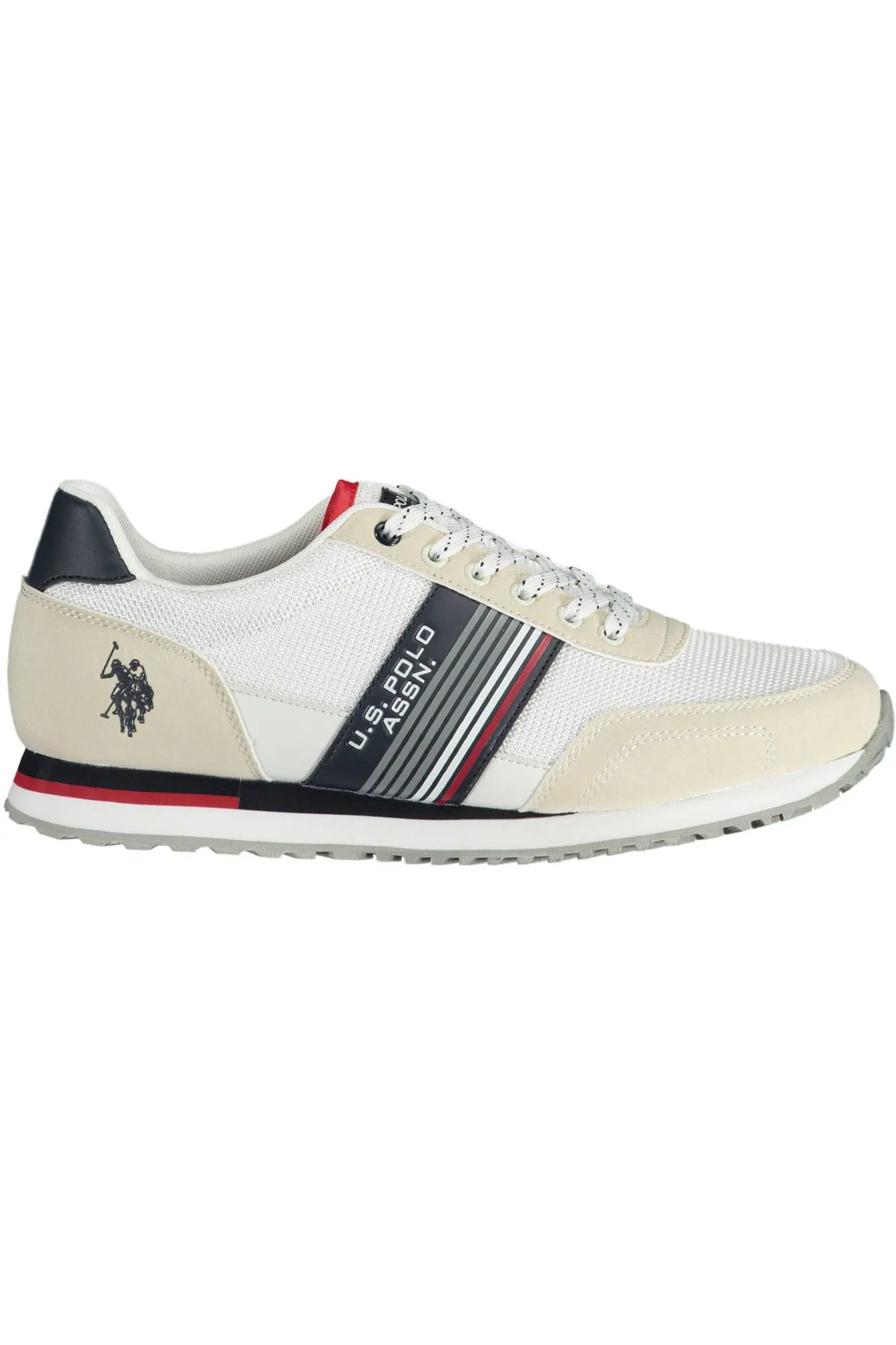 U.S. POLO ASSN. White Polyester Men Sneaker